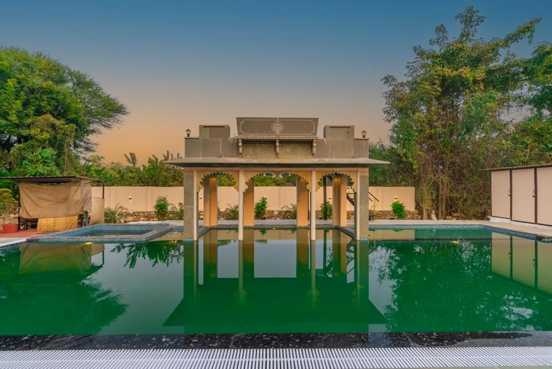 Swimming pool in Indulge Udaipur by Pack