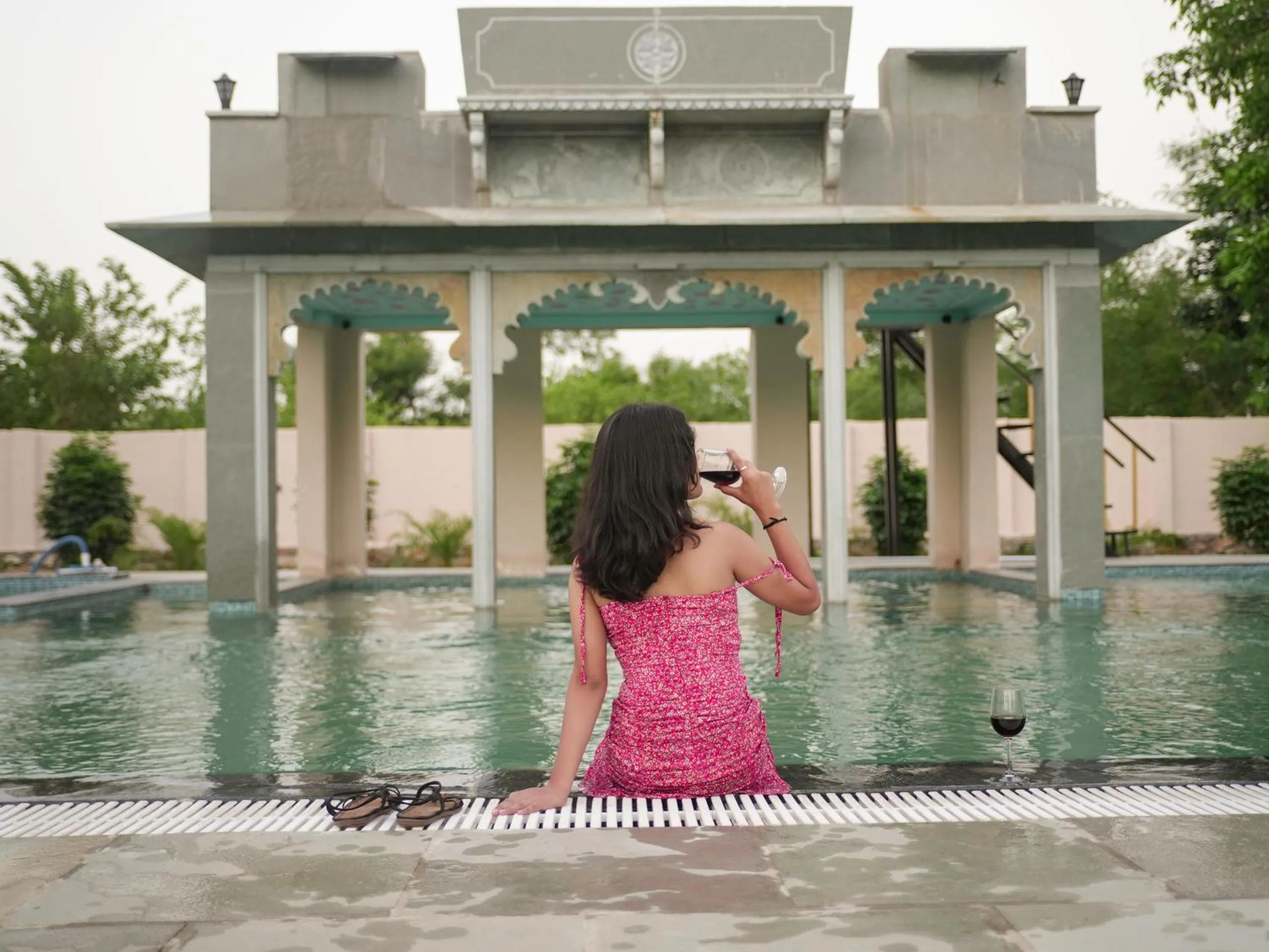 Swimming pool in Indulge Udaipur by Pack