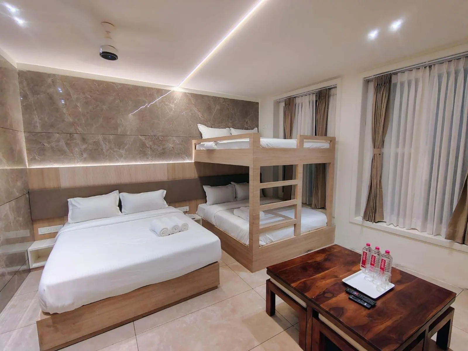 Bed in Hotel Shriram Cottage