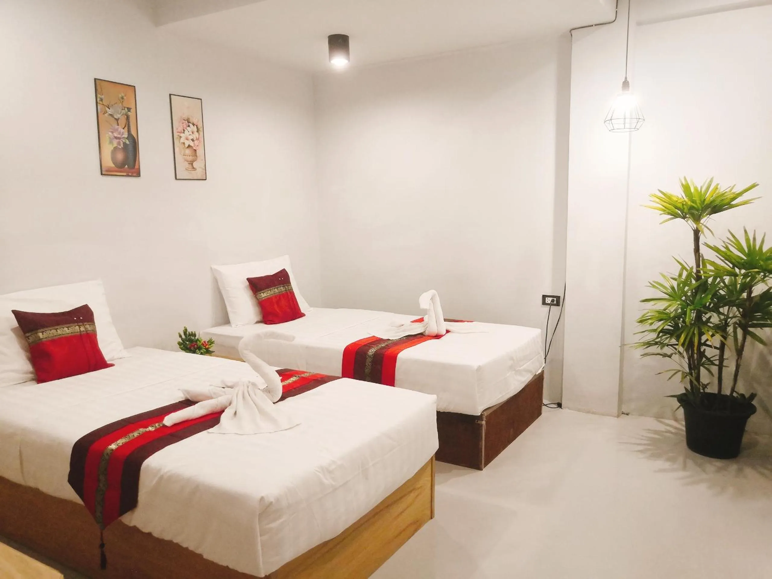 Bed in Little Lanna Guesthouse