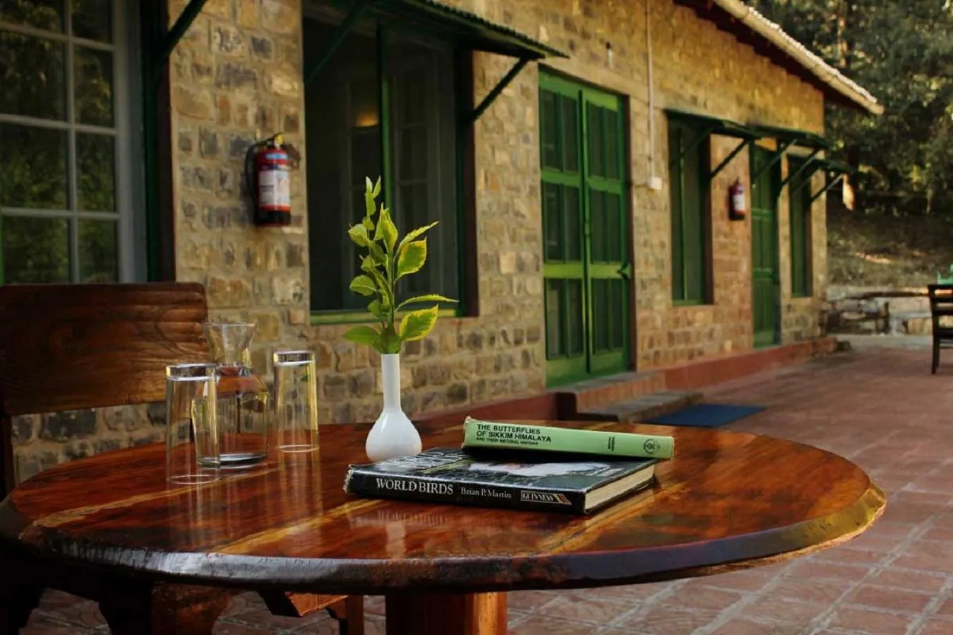 Patio in Fredy's Bungalow near Nainital