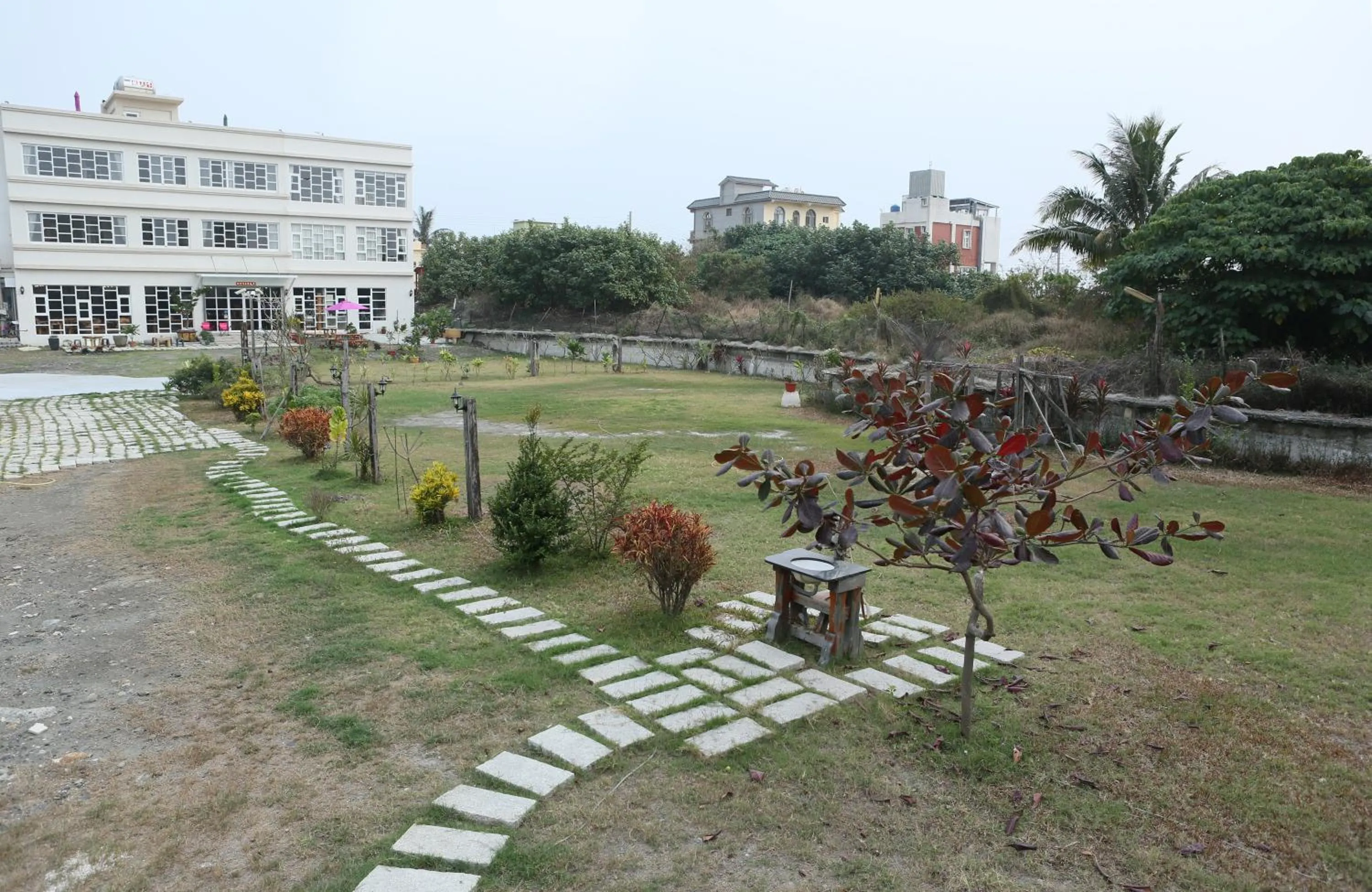 Garden in Water Reflections at Ease