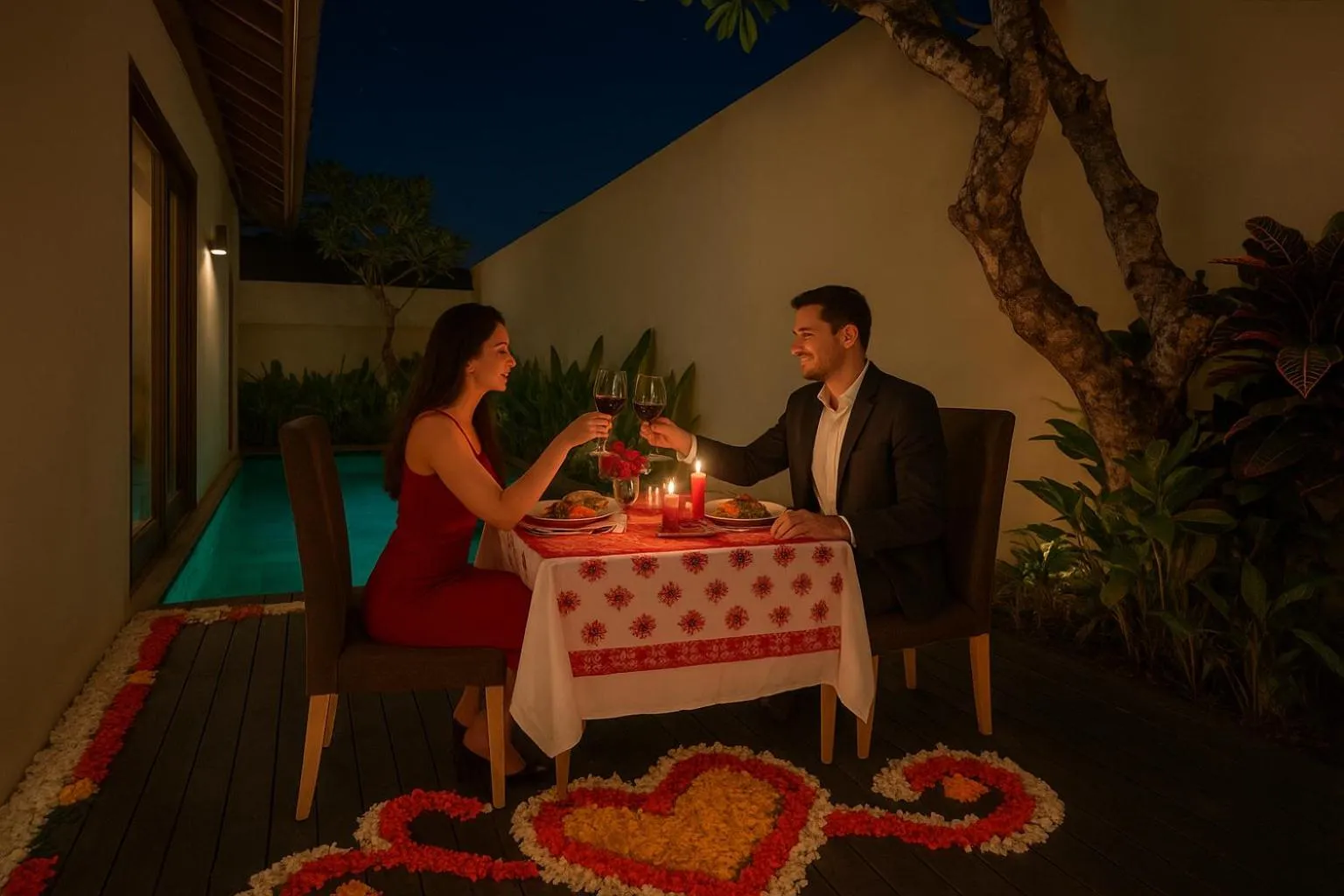 Pool view in Anari Villas Kuta by The Wina Resorts