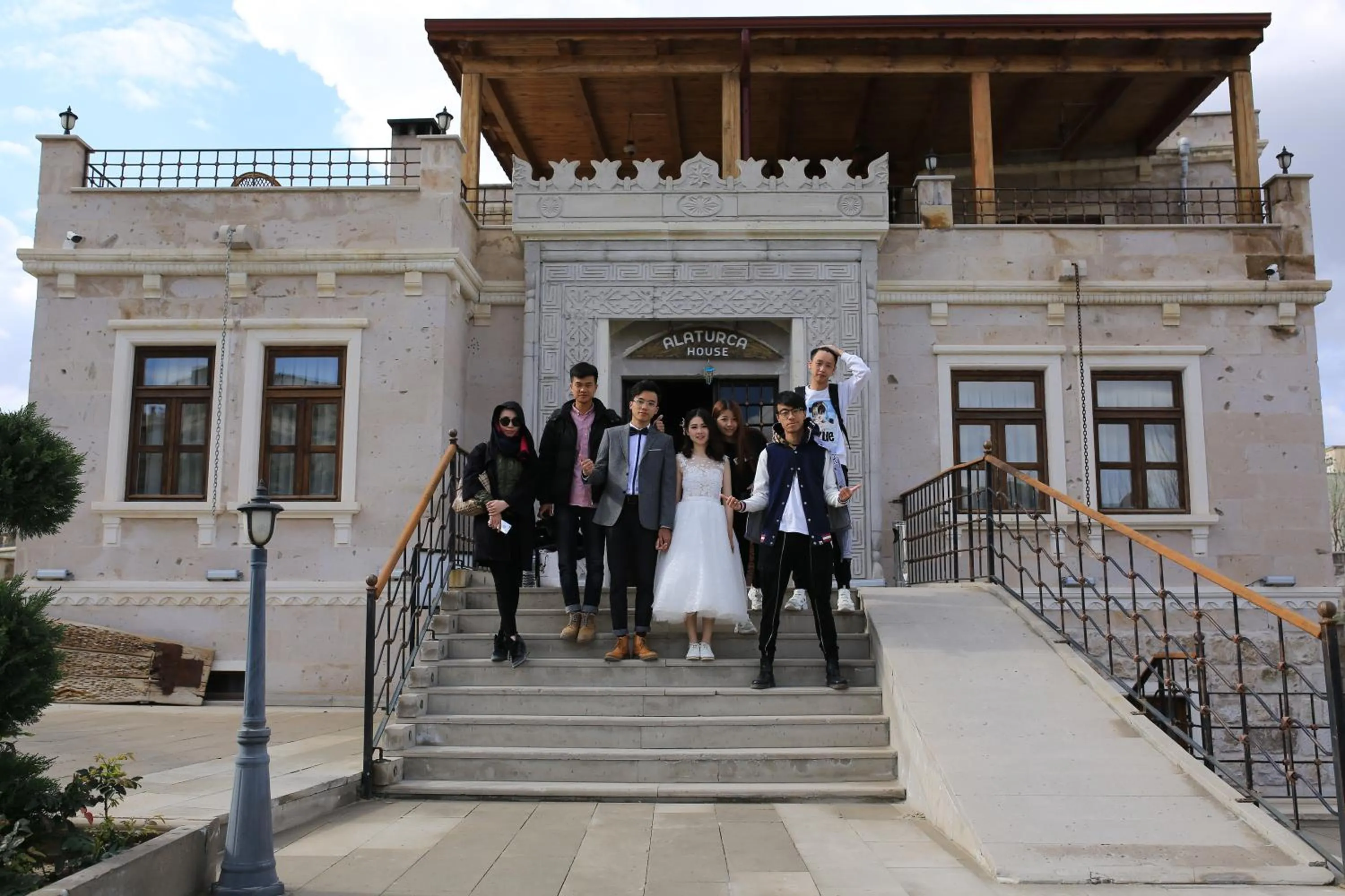 group of guests in Alaturca House