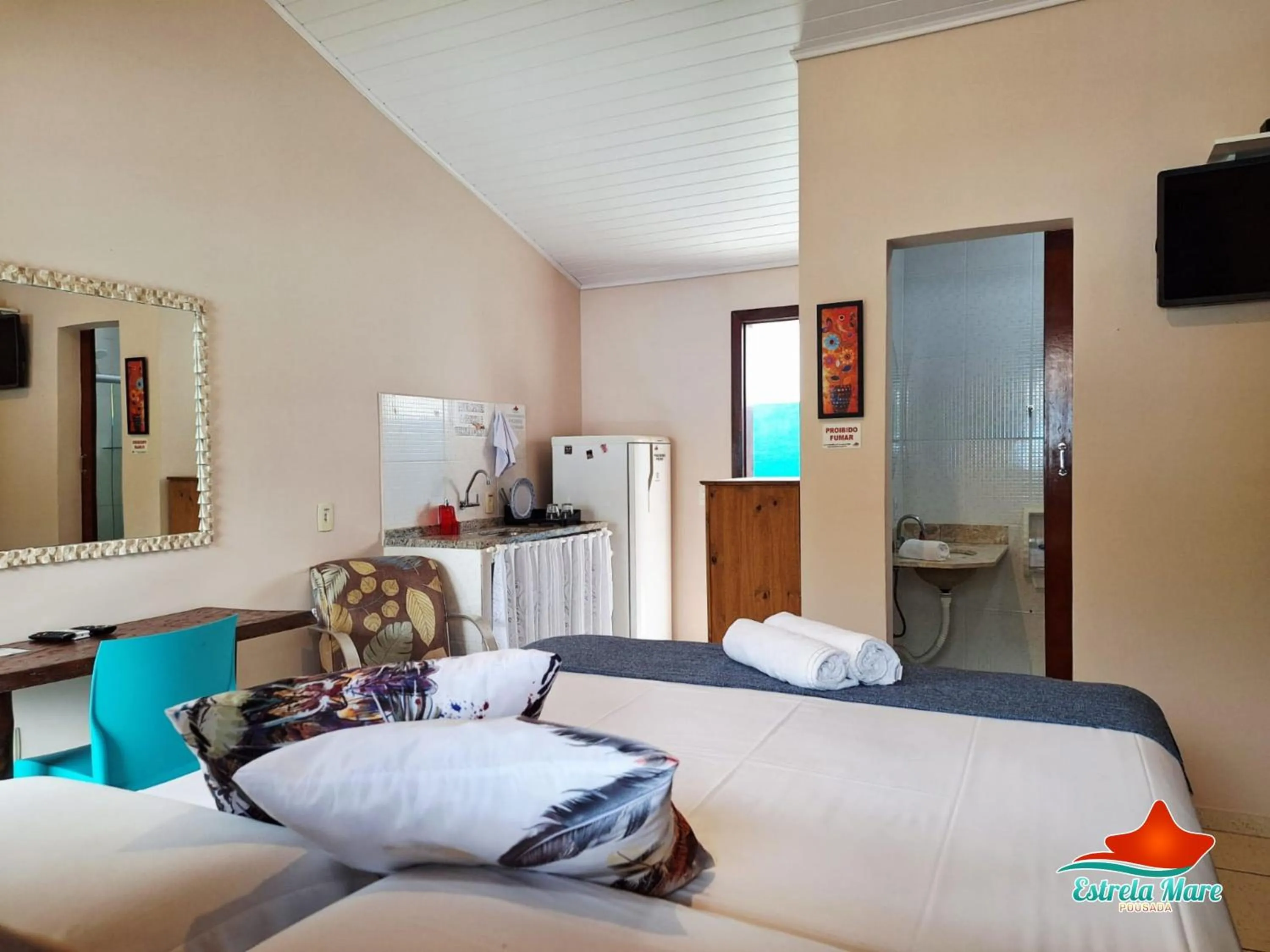 Bedroom, Bed in Pousada Estrela Mare