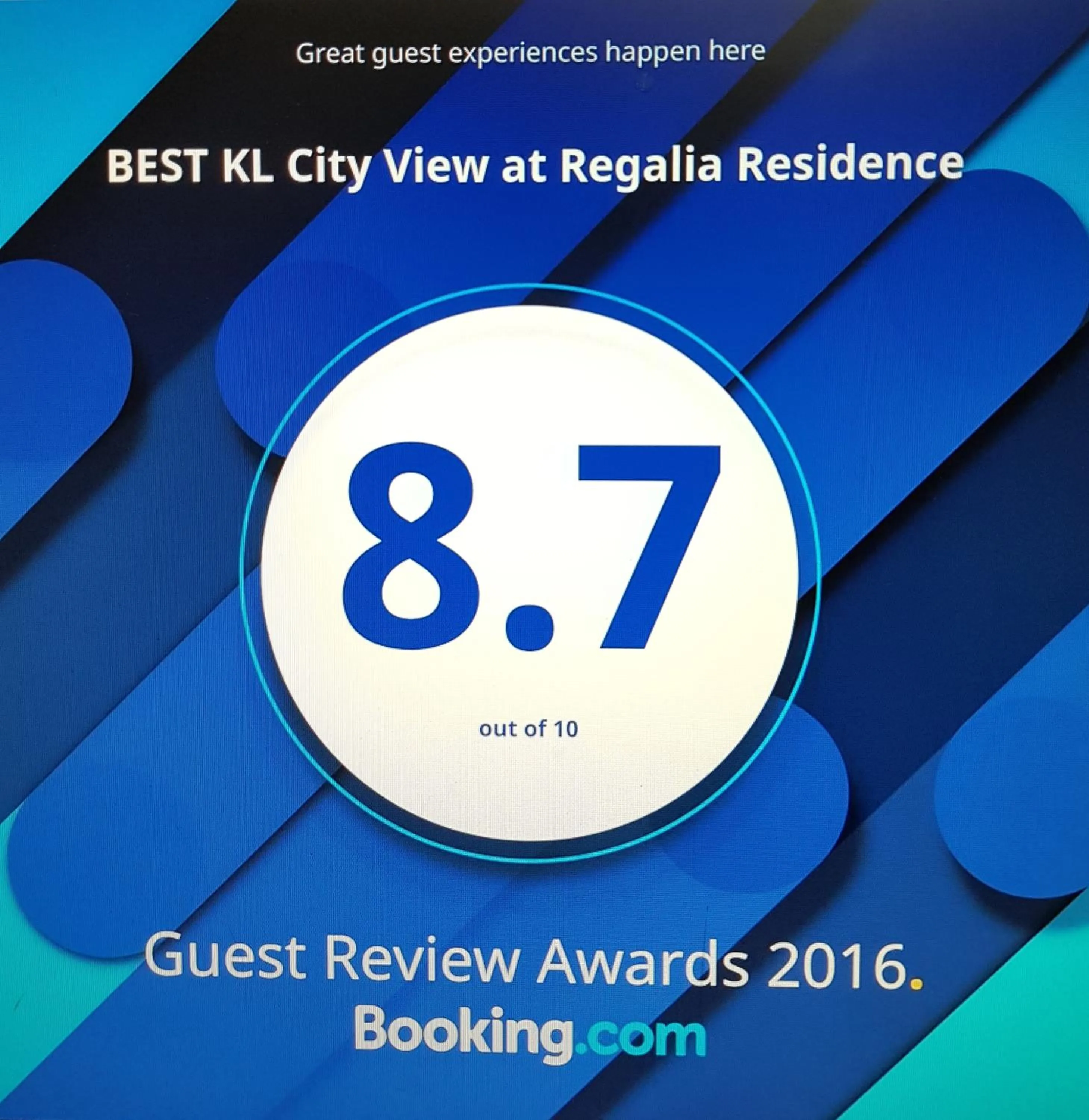 Certificate/Award in BEST KL City View at Regalia Residence