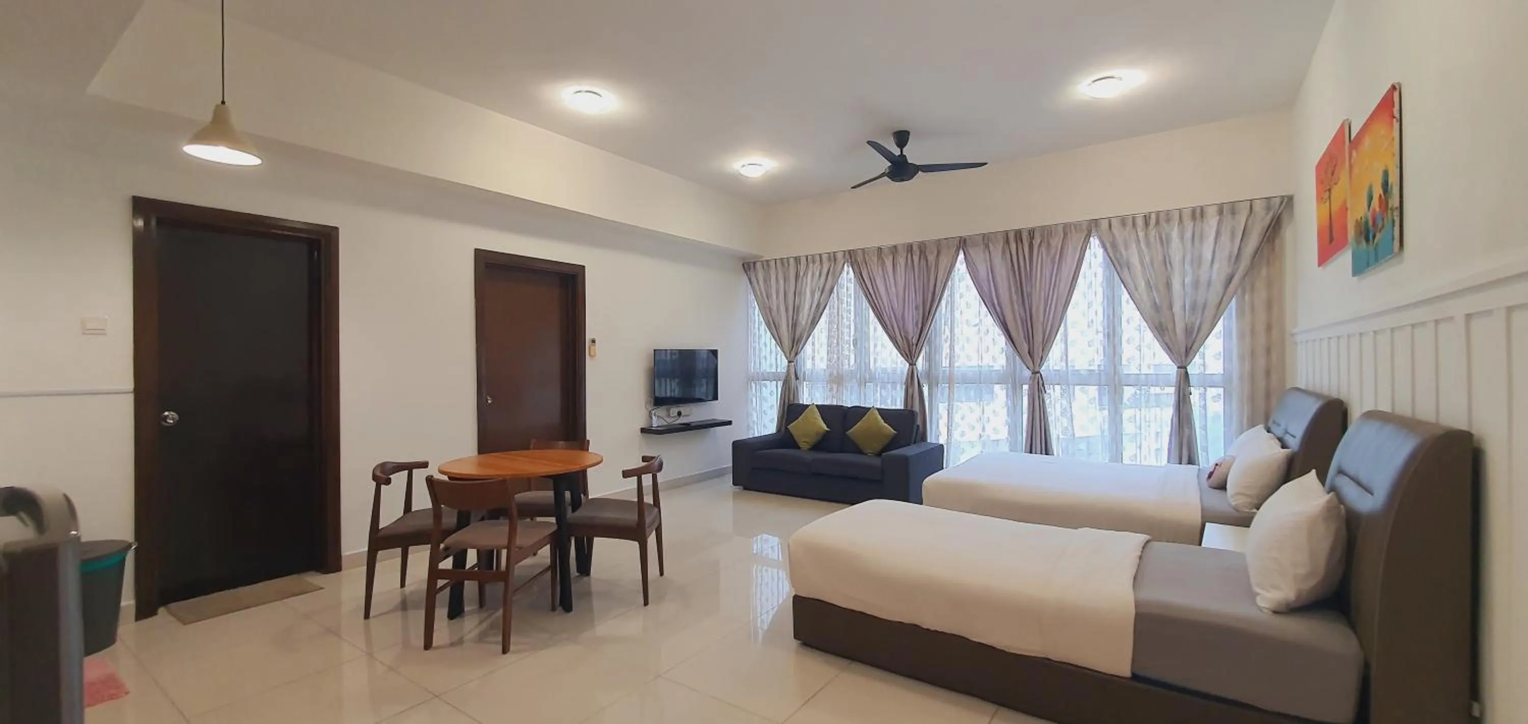 Living room in BEST KL City View at Regalia Residence