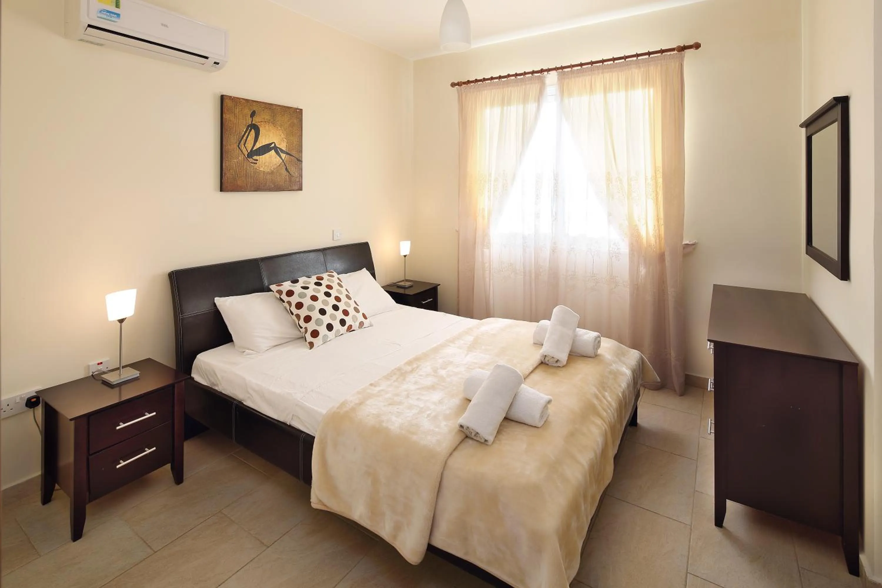 Bedroom in Chloraka Terrace Apartments