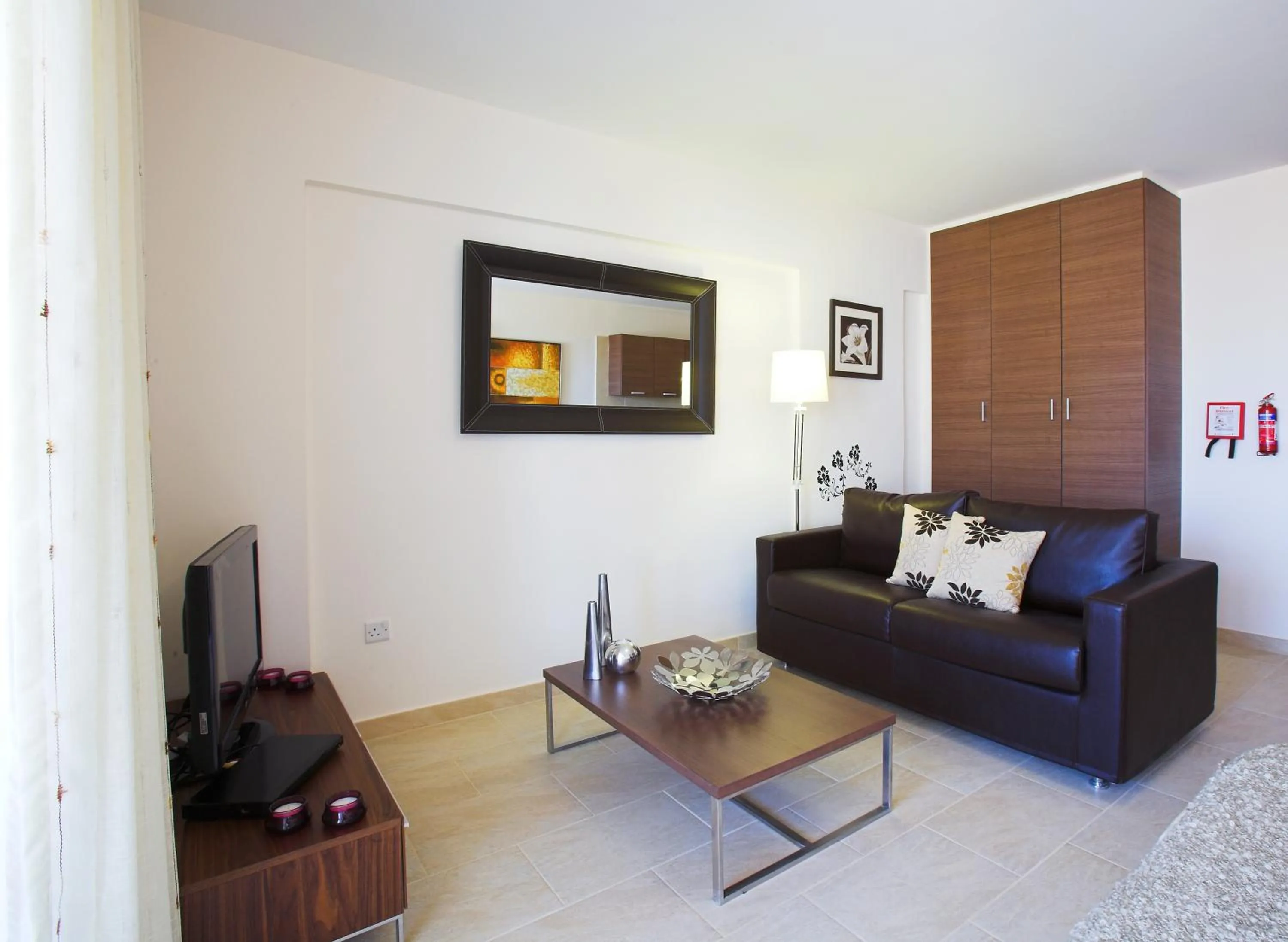 Seating area in Chloraka Terrace Apartments