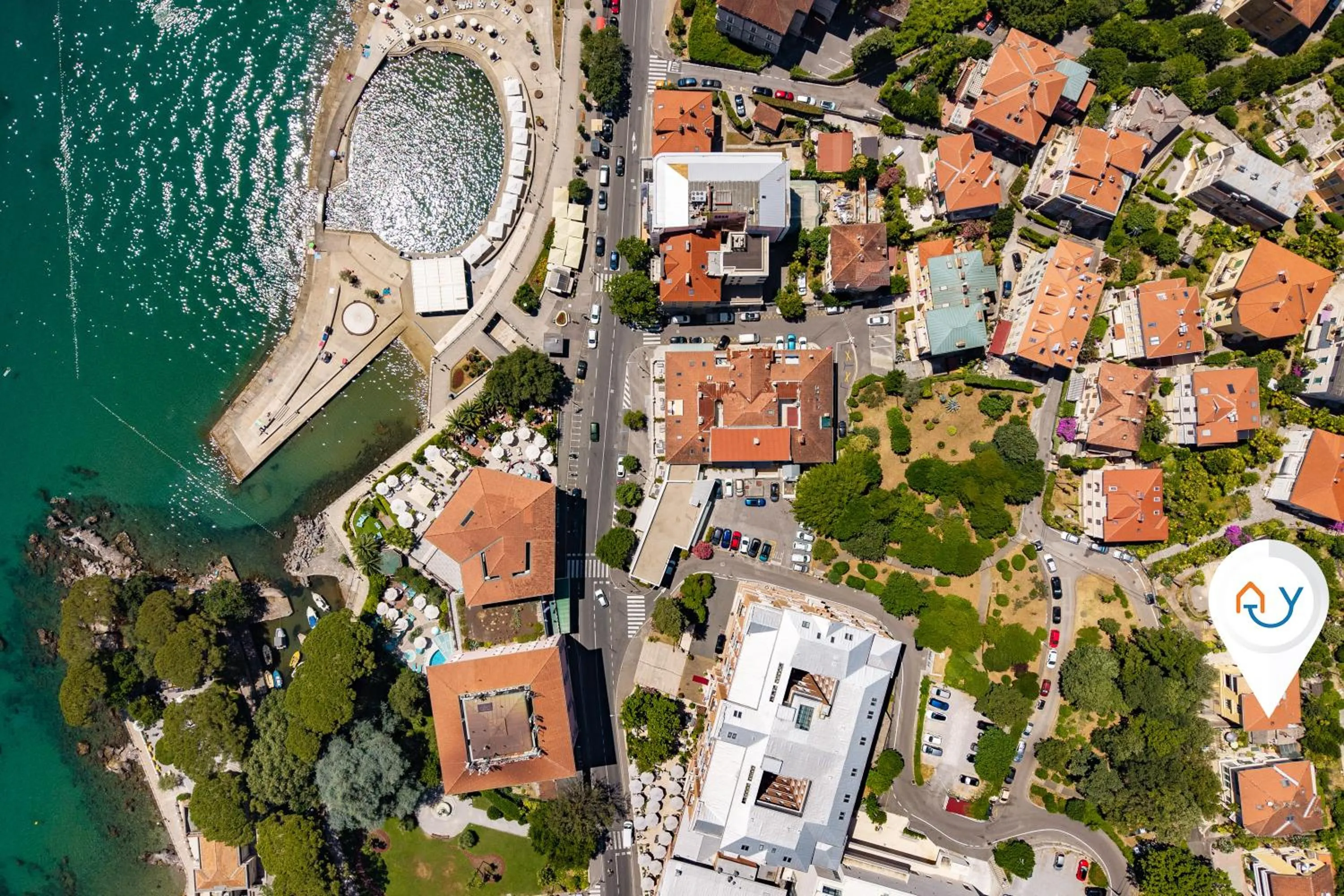 Bird's eye view in Sea and City Retreat Opatija - Happy Rentals