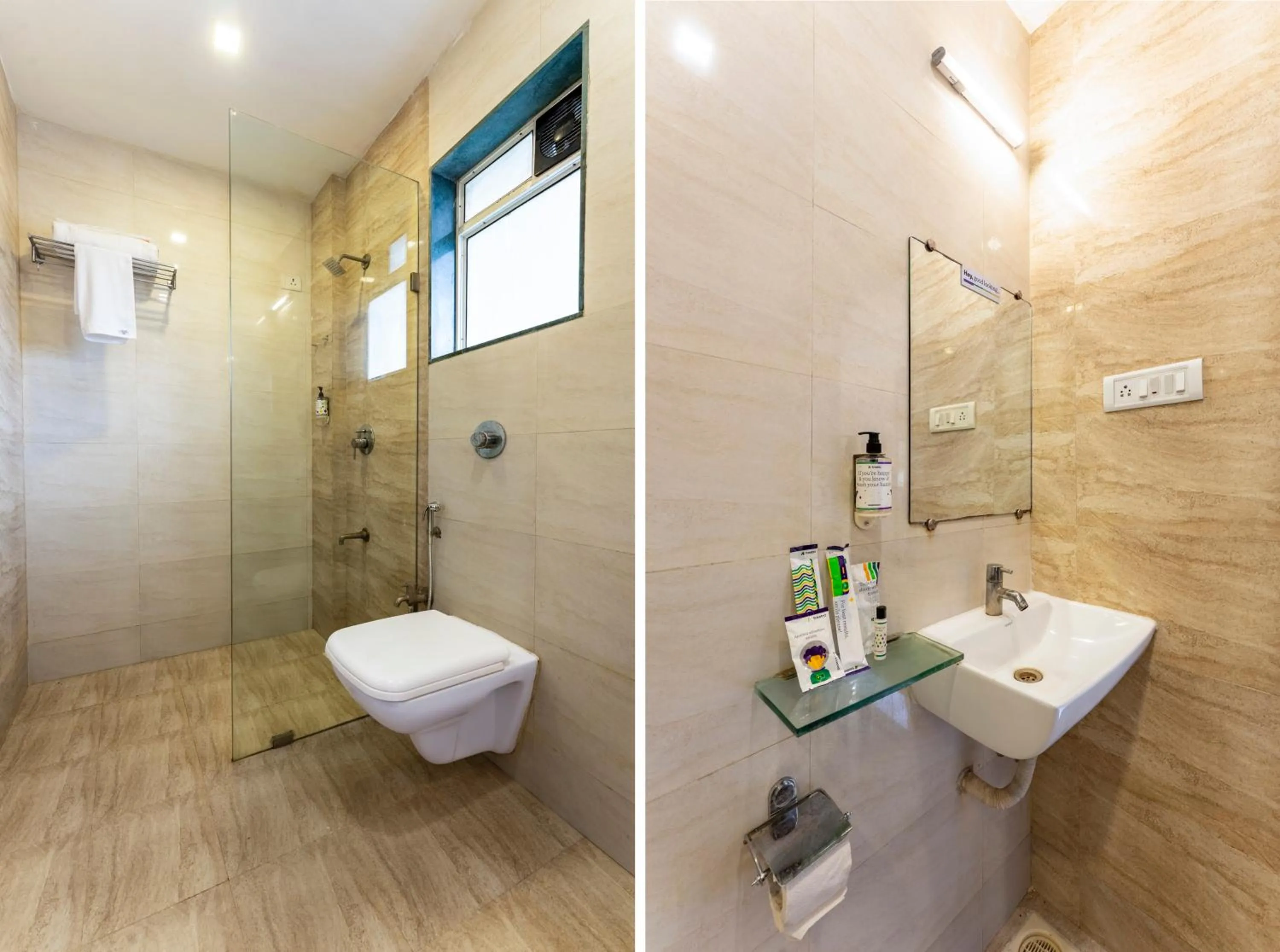 Bathroom in Treebo Blue Roof, Kelwa