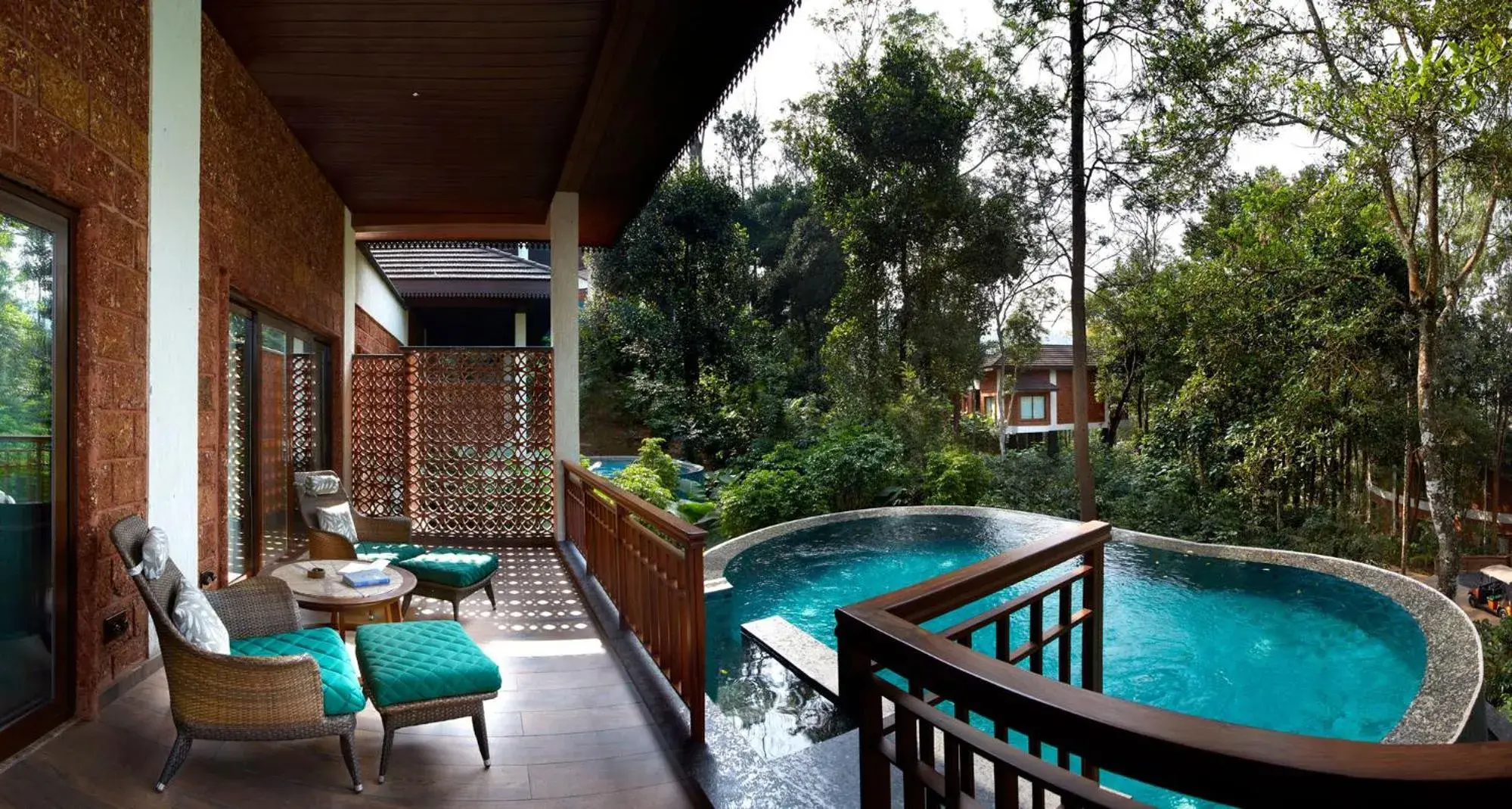 Mistwood Pool Villa in The Leela Coorg Forest Sanctuary Mistwood Pool Villa in The Leela Coorg Forest Sanctuary