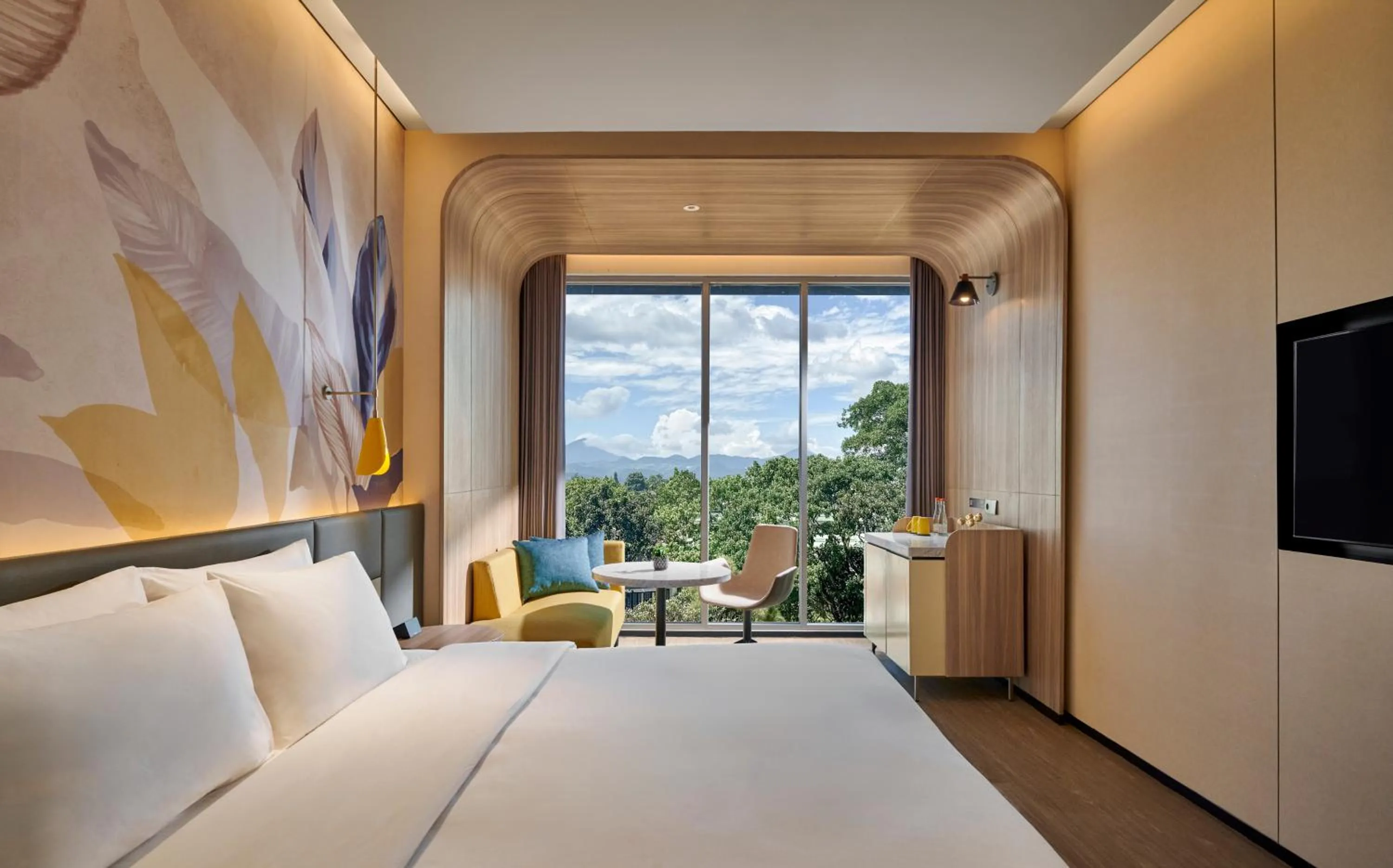 View (from property/room), Bed in voco Bandung Setiabudi by IHG