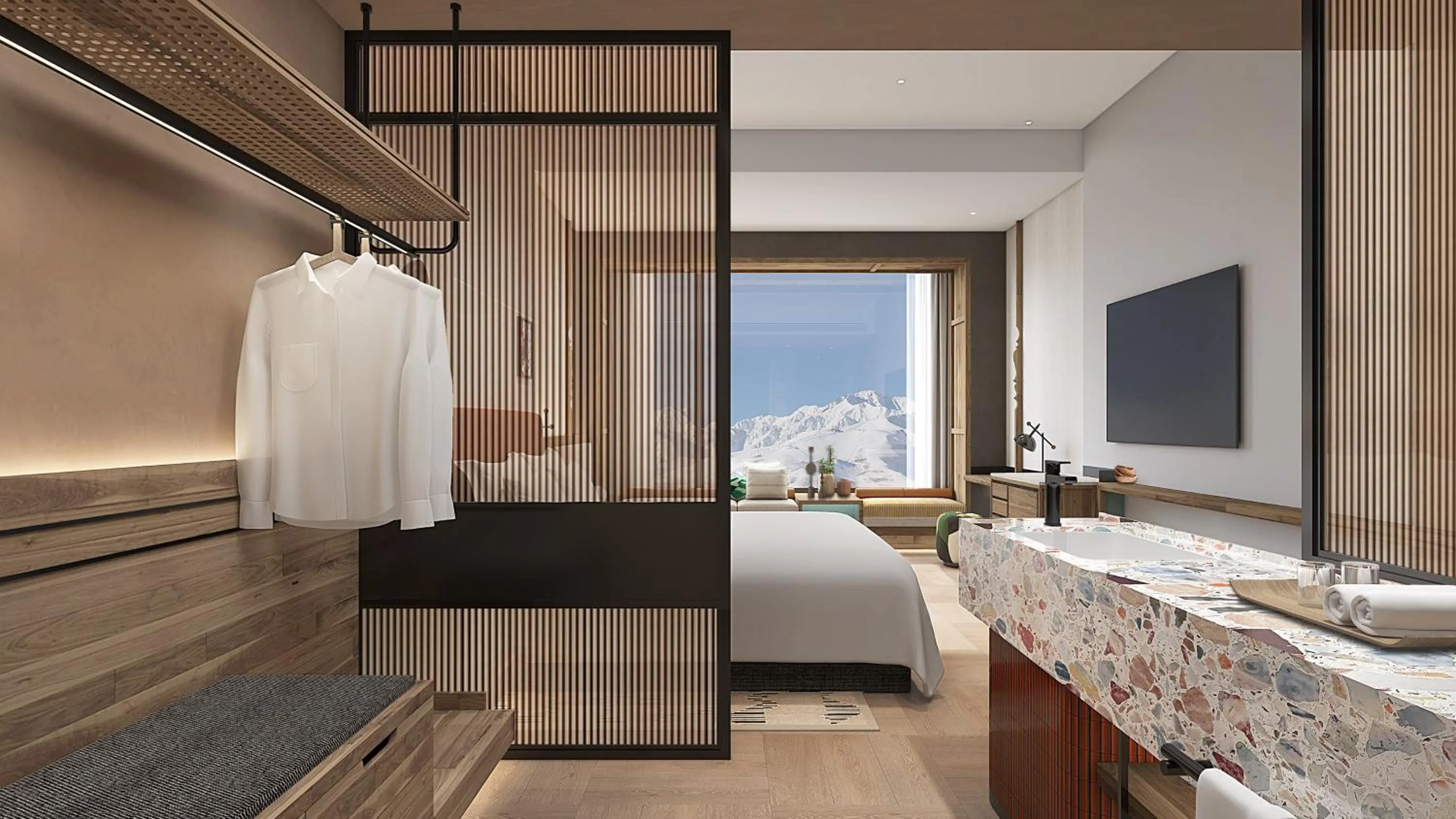 Photo of the whole room, Bed in Holiday Inn Resort Kanas Hemu by IHG