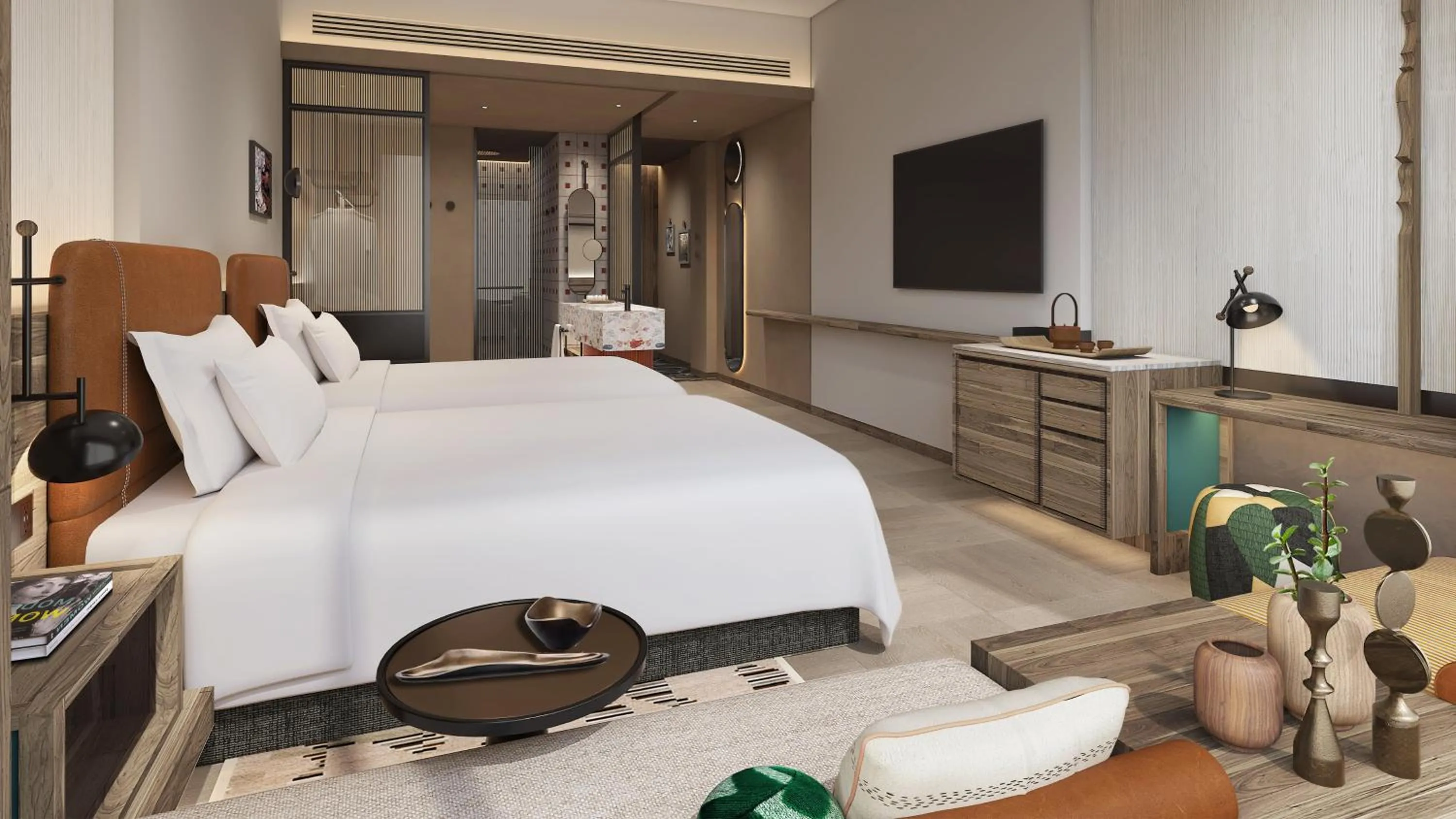 Photo of the whole room, Bed in Holiday Inn Resort Kanas Hemu by IHG