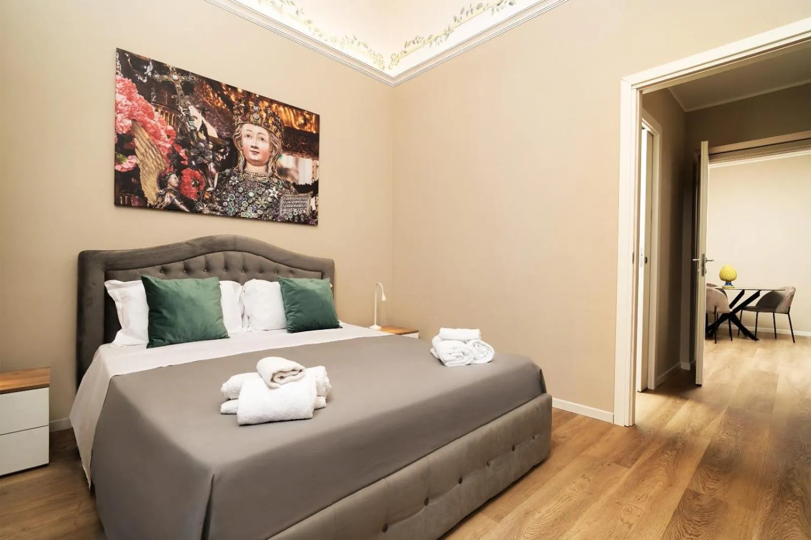 Bed in Archimedes suites