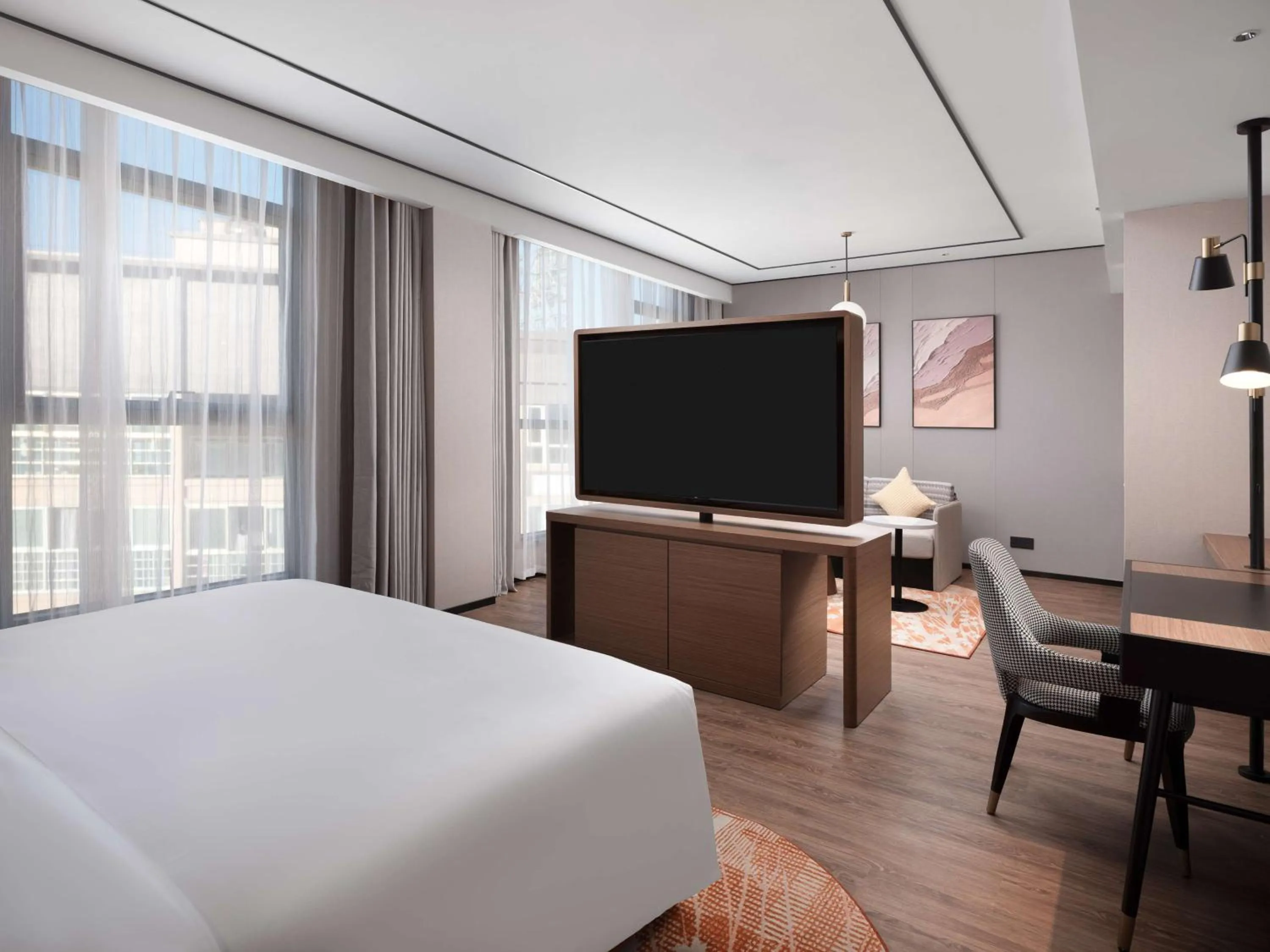 Bed in Hilton Garden Inn Bazhong Bazhou