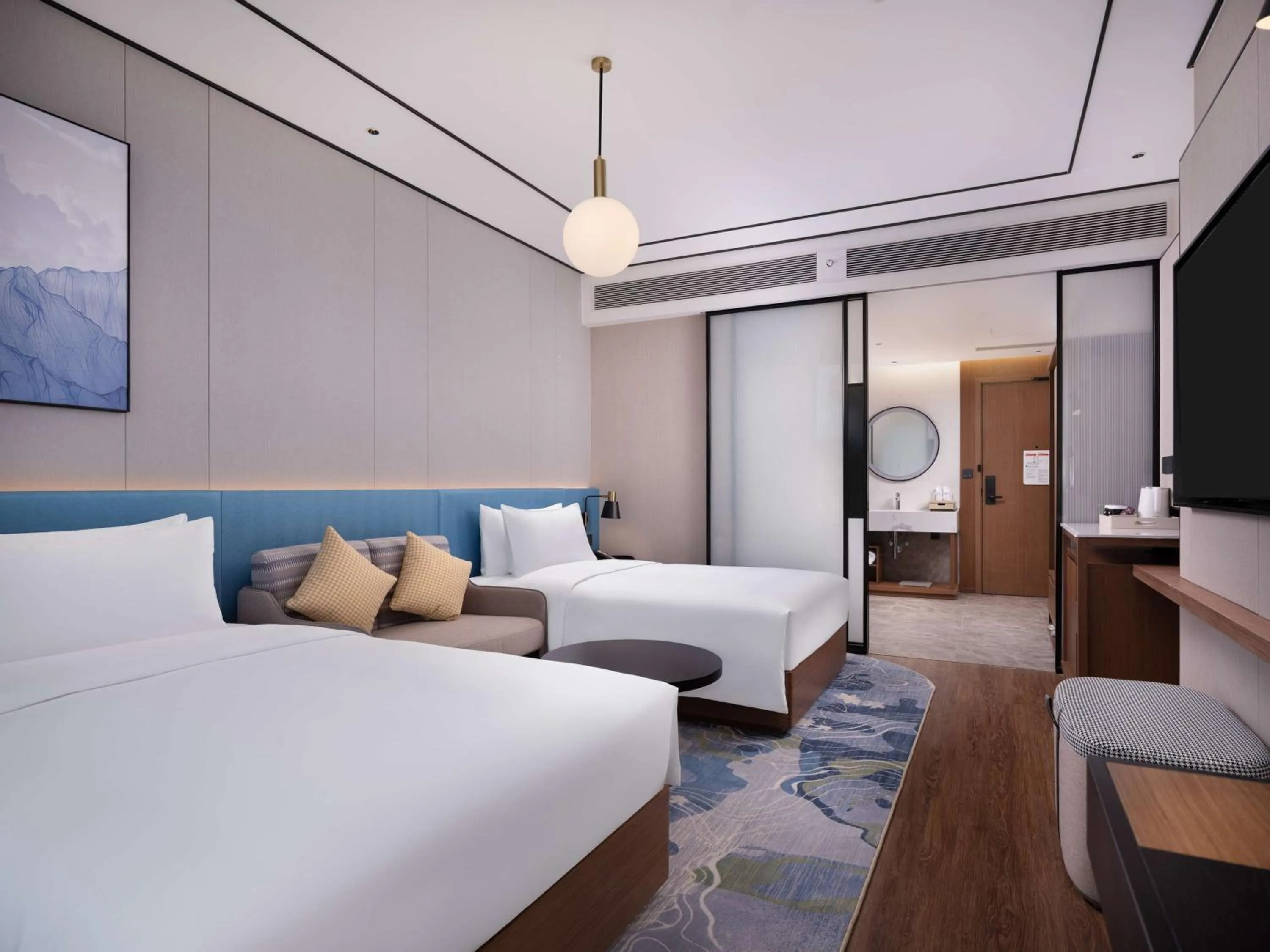 Bed in Hilton Garden Inn Bazhong Bazhou