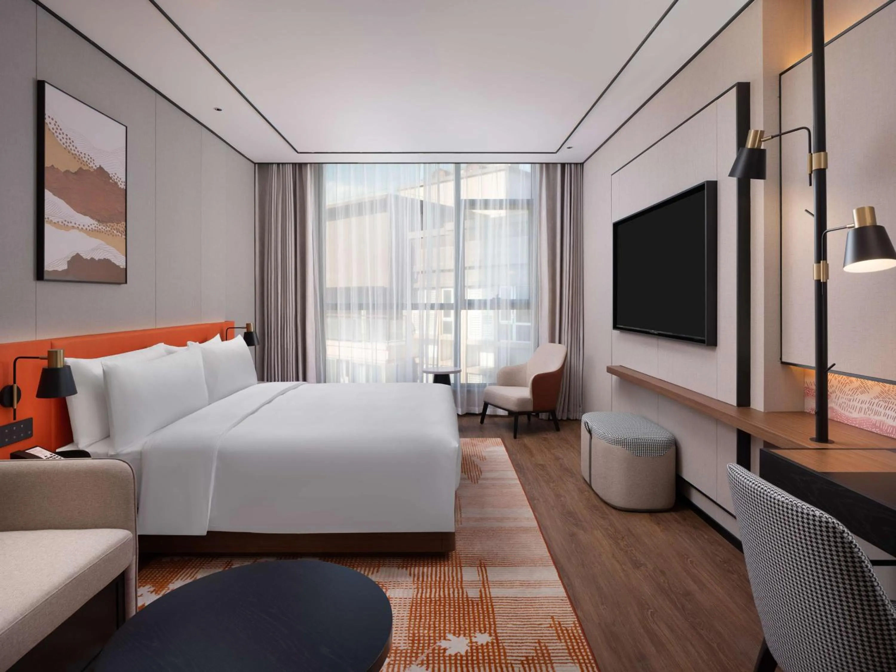 Bed in Hilton Garden Inn Bazhong Bazhou