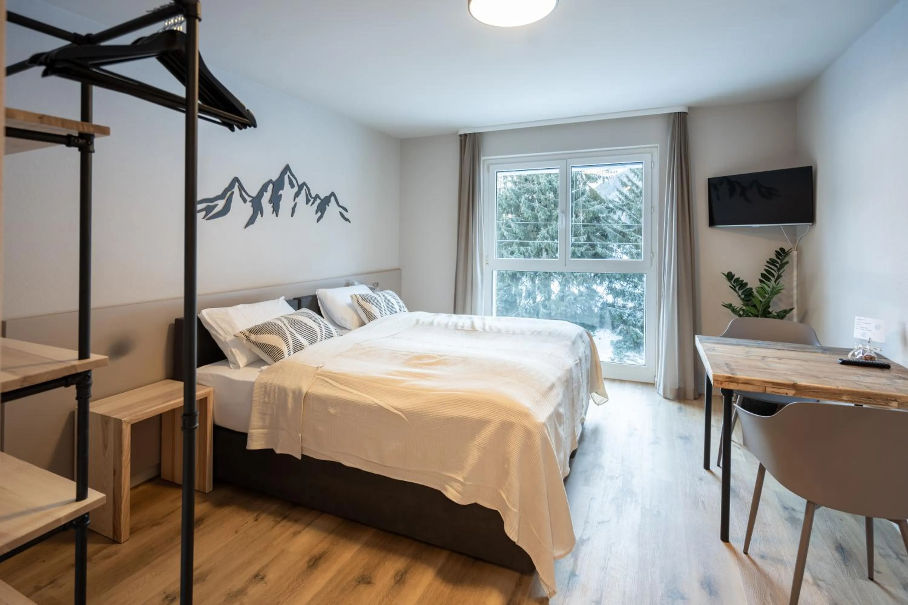 Bed in Studio 54 Davos