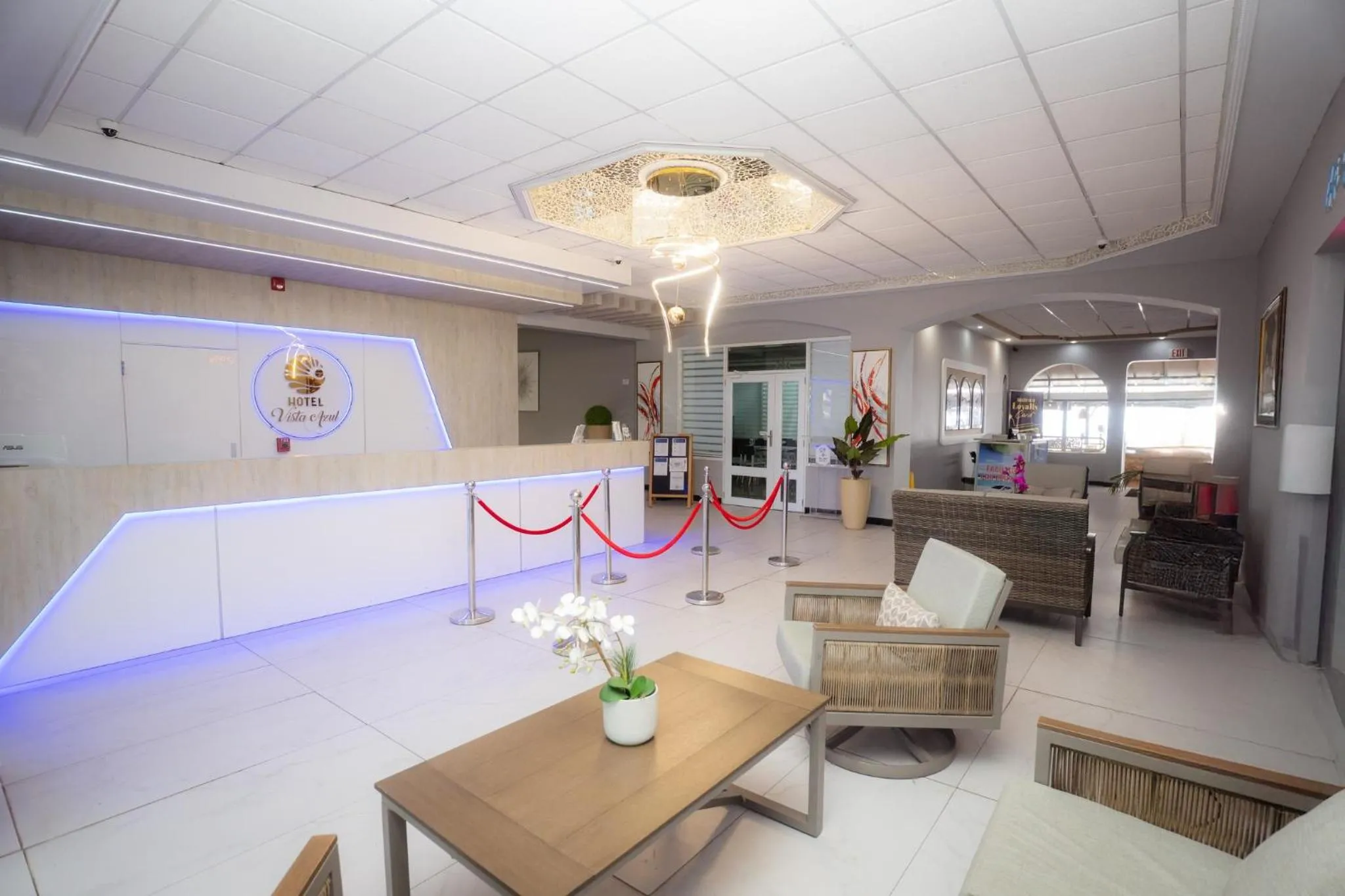Lobby or reception in Hotel Vista Azul