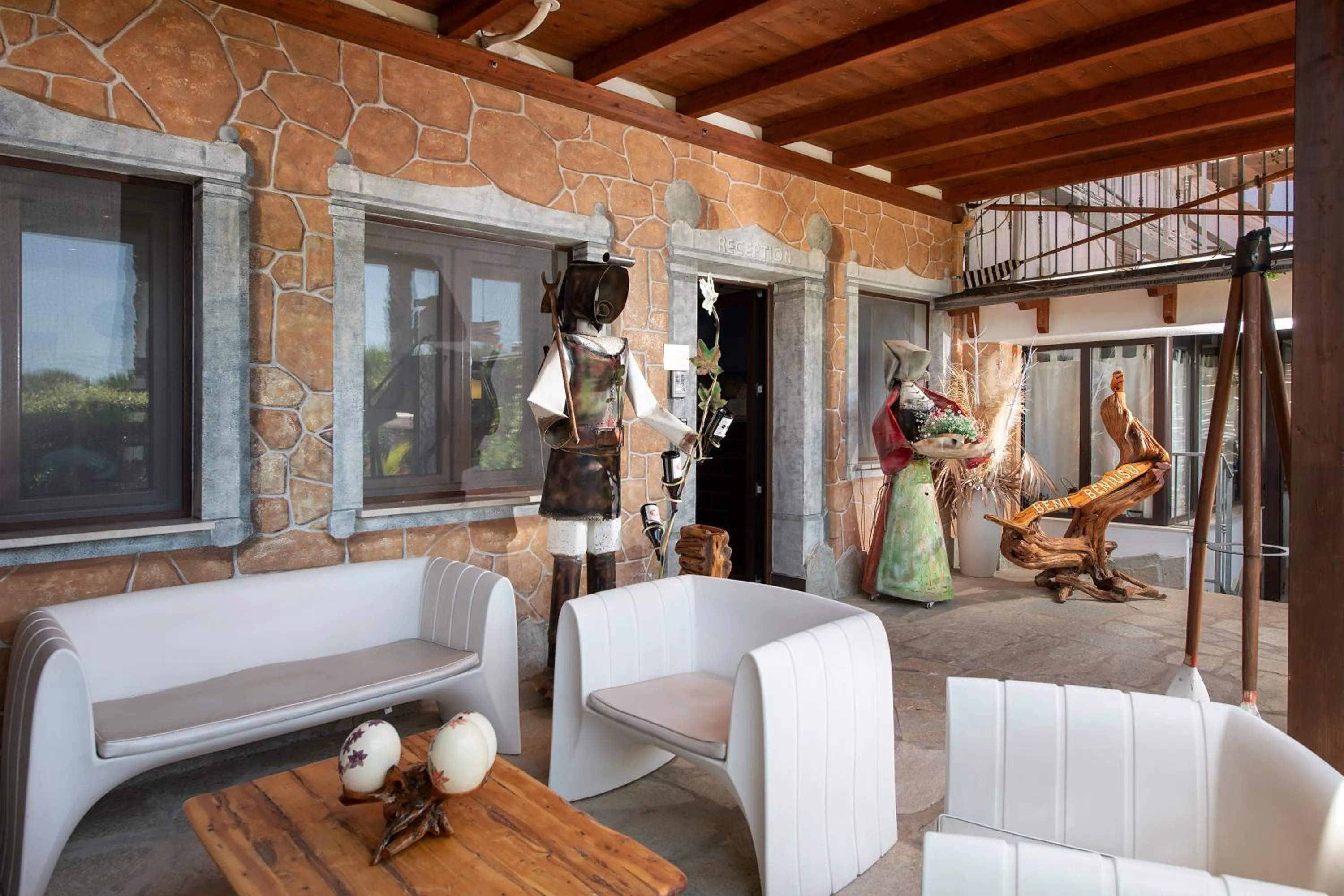 Lobby or reception in Hotel Rurale Orti di Nora & SPA