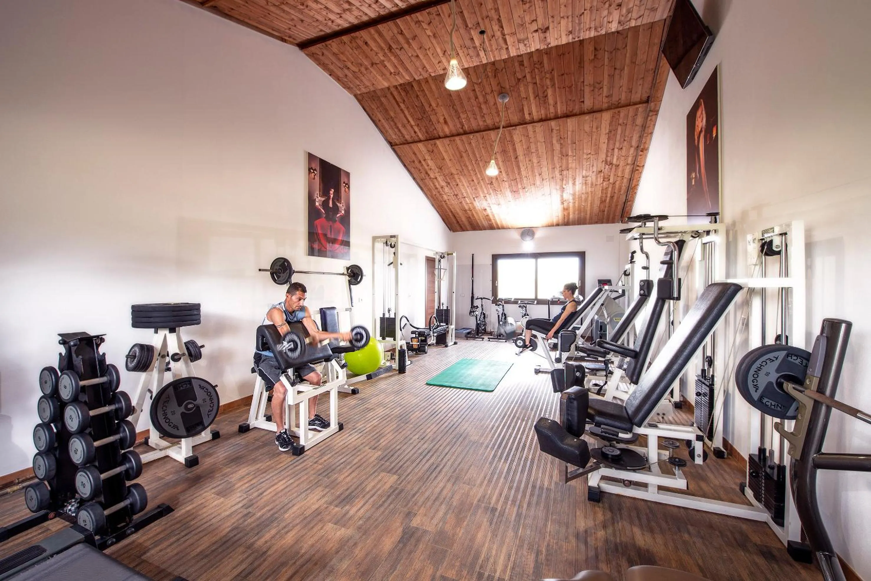Fitness centre/facilities in Hotel Rurale Orti di Nora & SPA