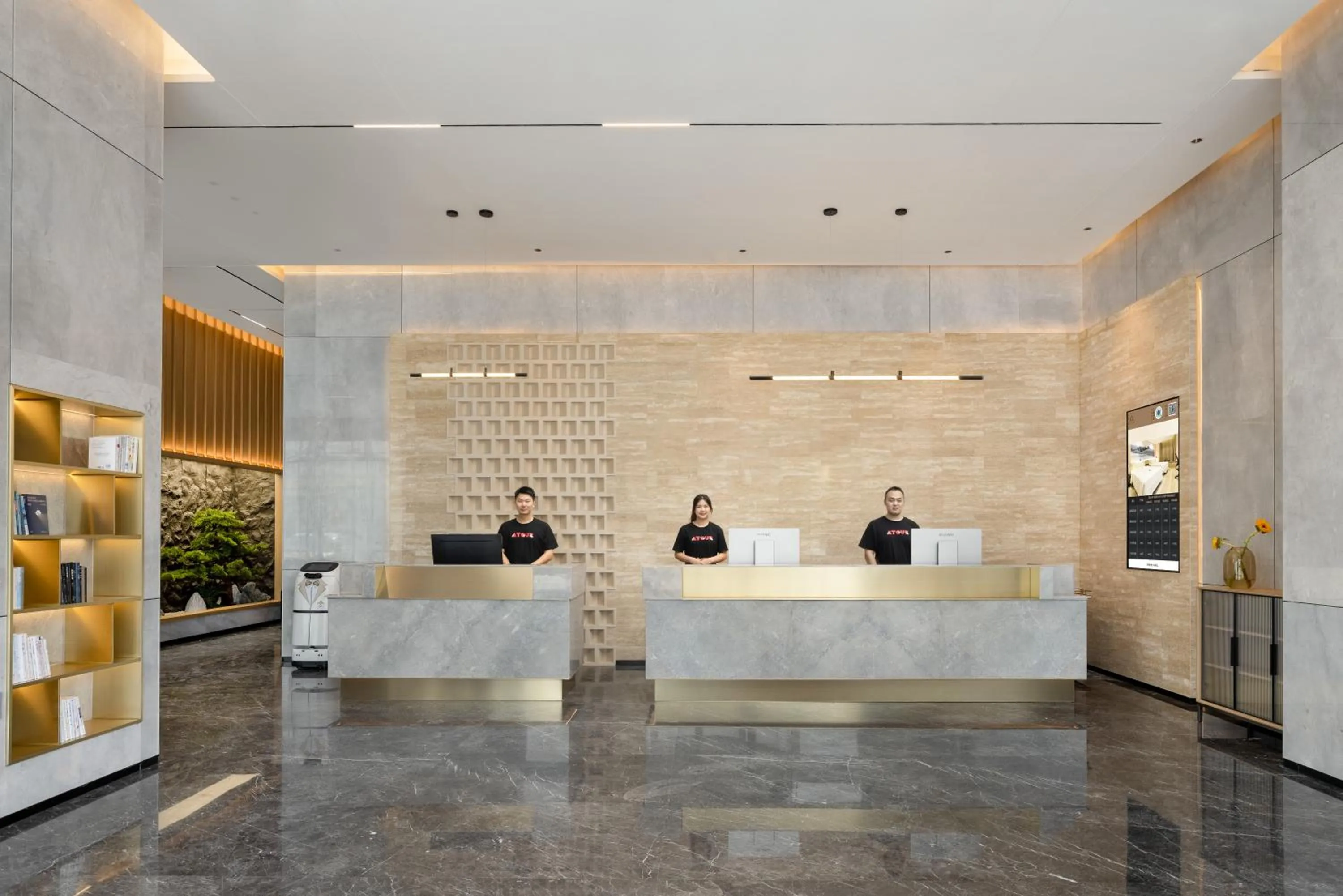 Lobby or reception in Atour Hotel Zhongshan Henglan Chang New Times Square