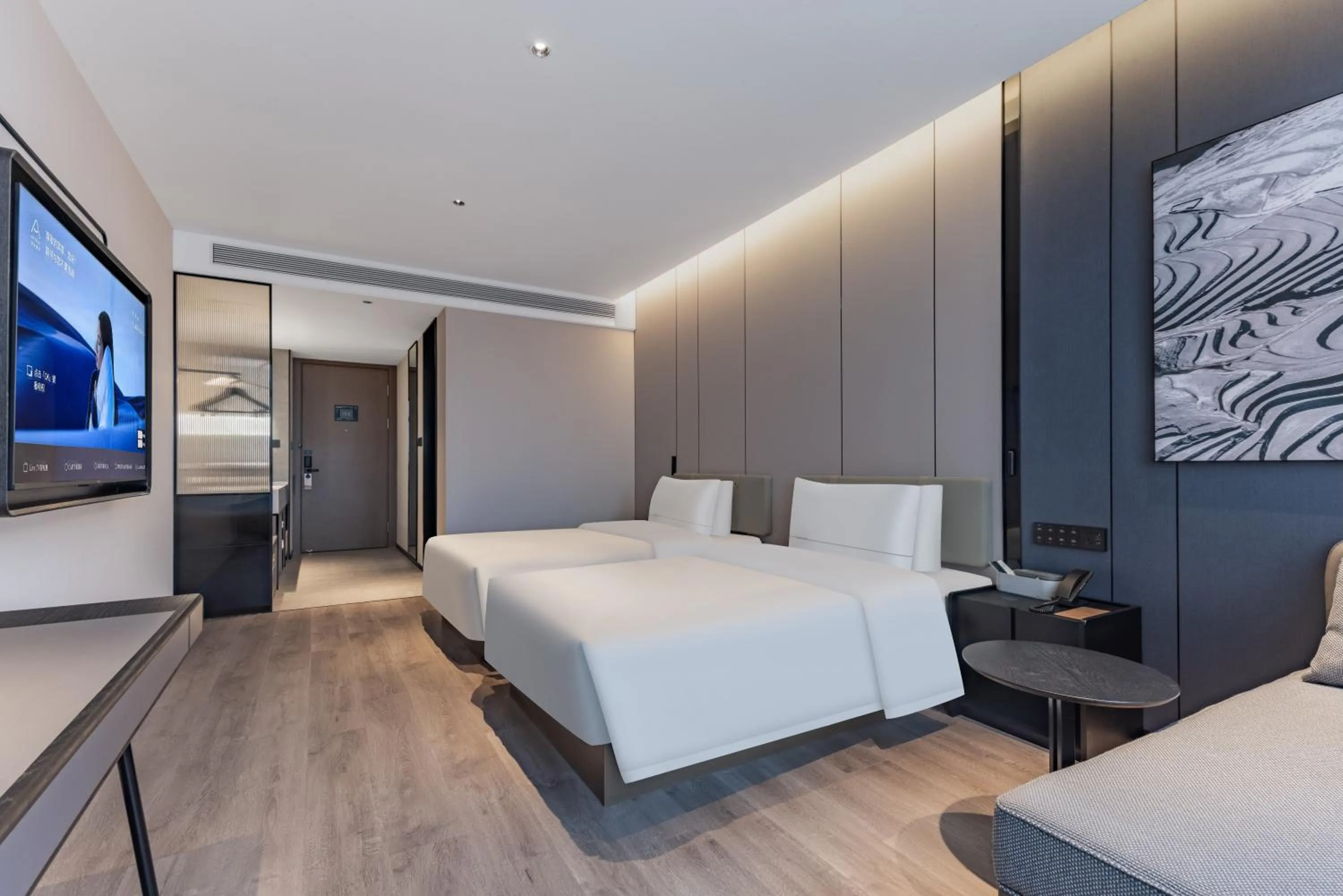 Bed in Atour Hotel Wuhan Yellow Crane Tower Shouyi Plaza