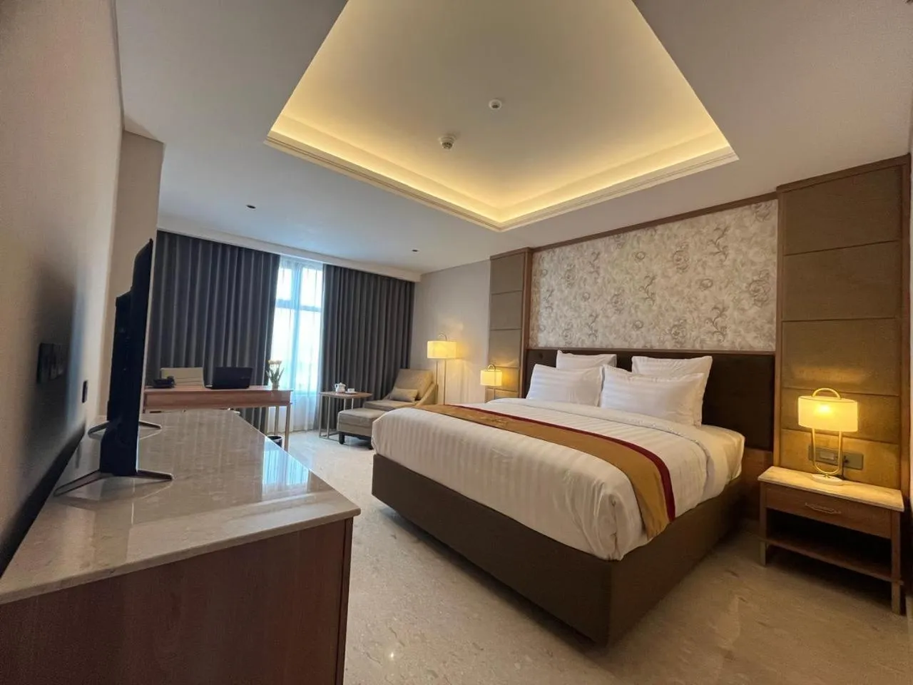 Bedroom, Bed in Grand Travello Hotel Bekasi