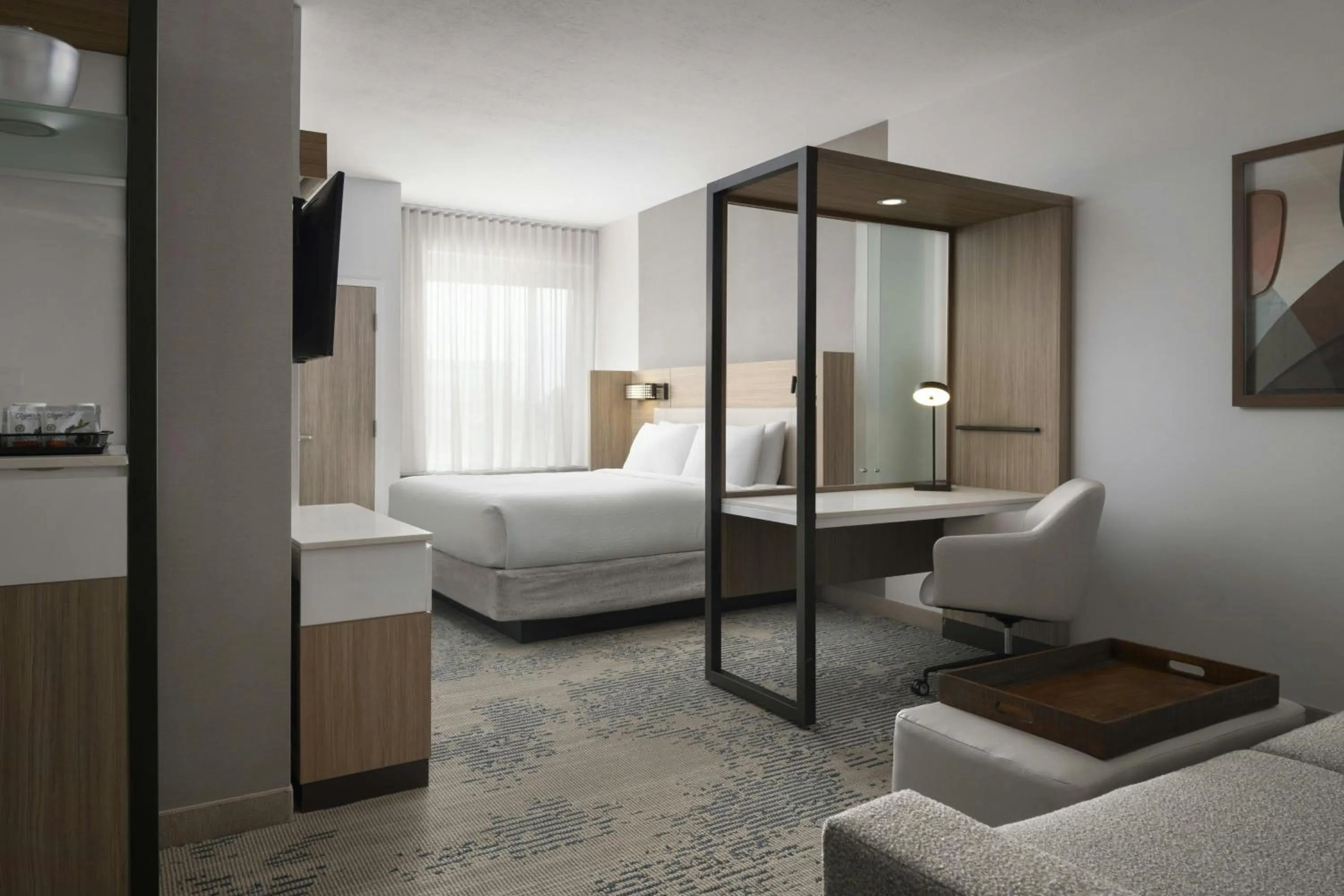 Photo of the whole room, Bed in SpringHill Suites by Marriot Troy Dayton