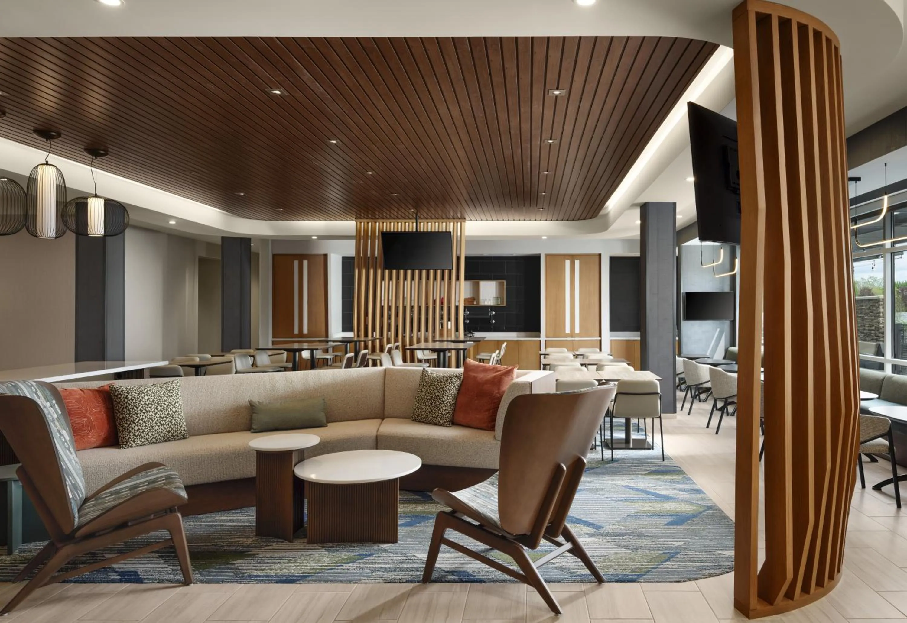 Lobby or reception in SpringHill Suites by Marriot Troy Dayton
