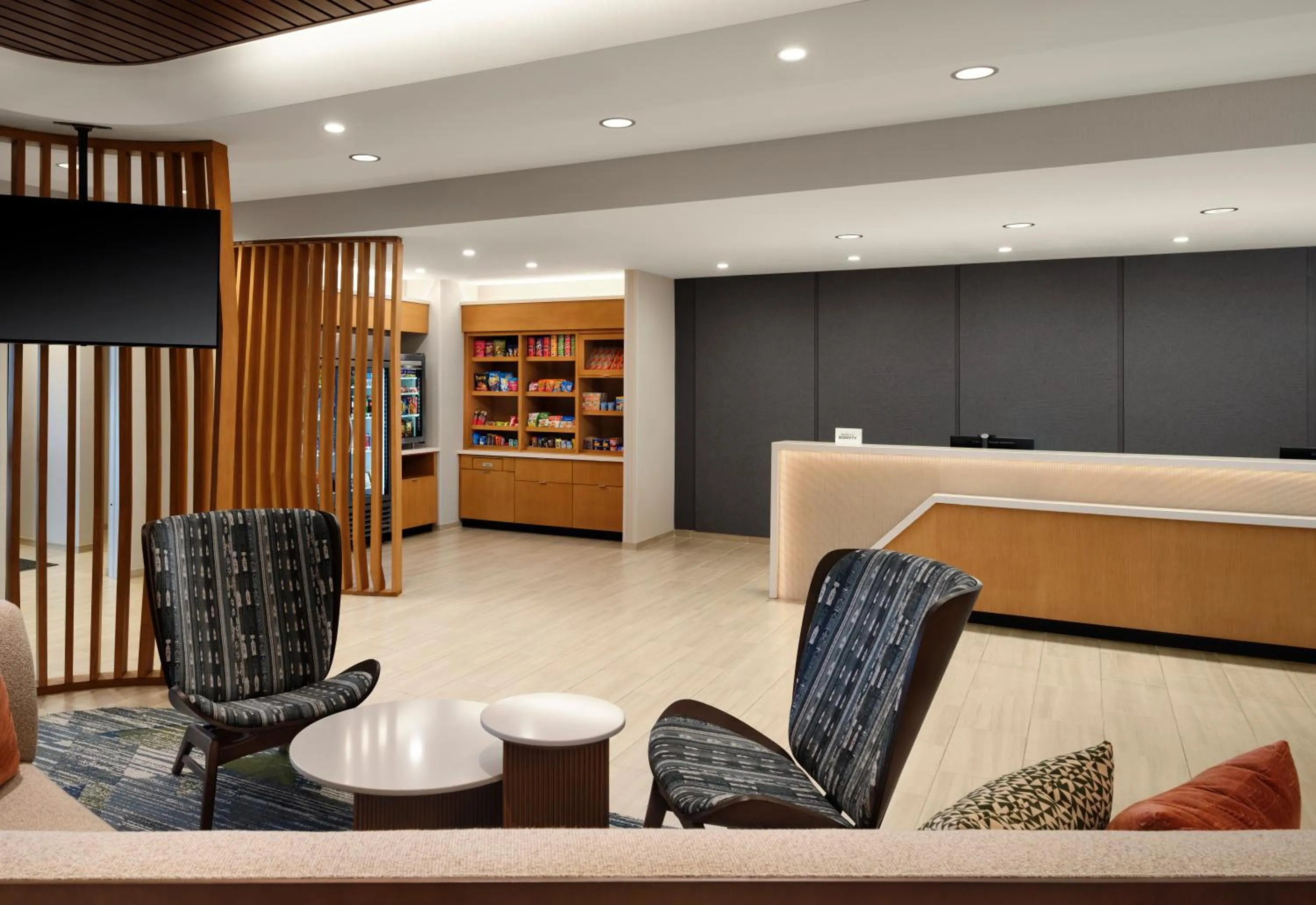 Lobby or reception in SpringHill Suites by Marriot Troy Dayton