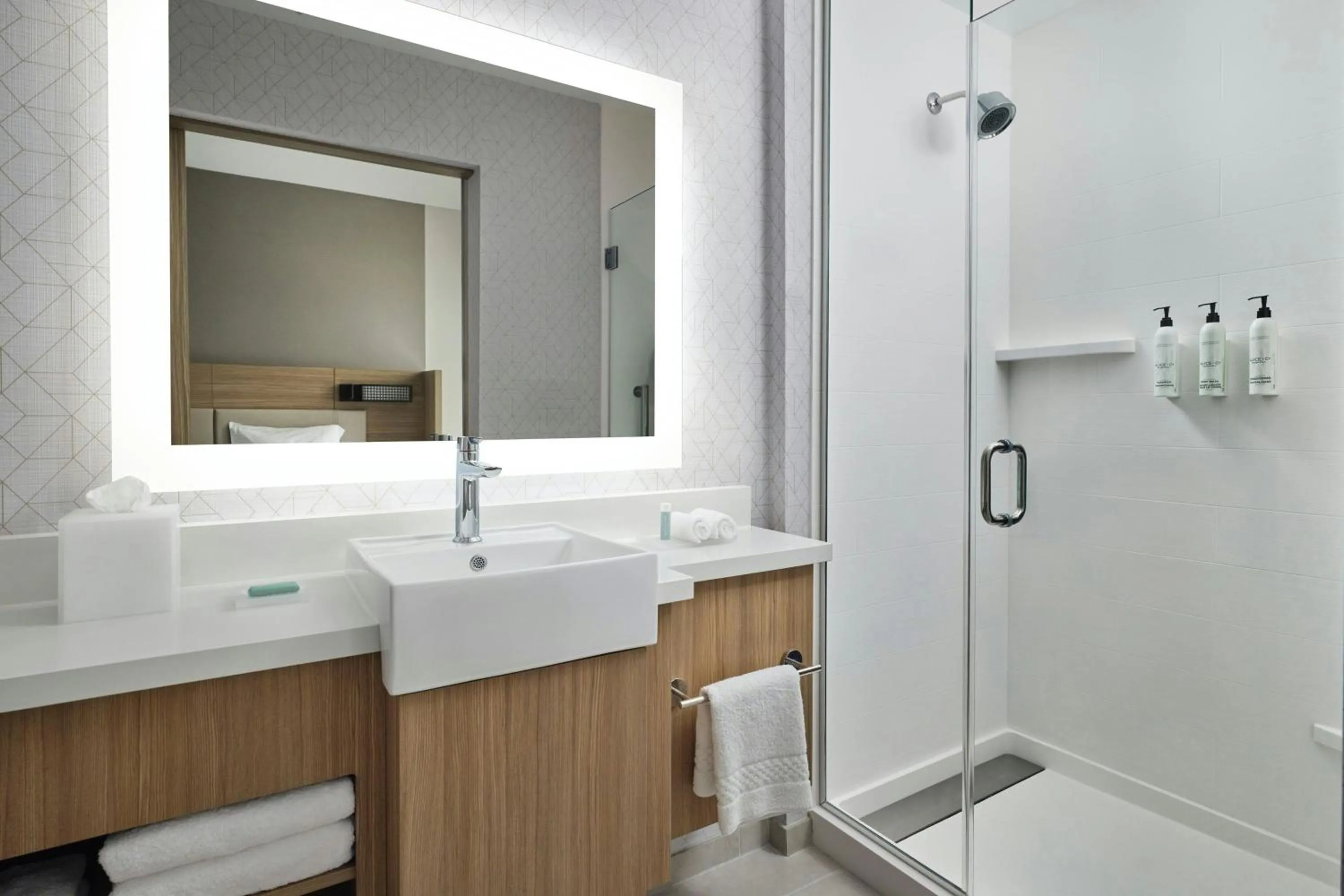 Bathroom in SpringHill Suites by Marriot Troy Dayton