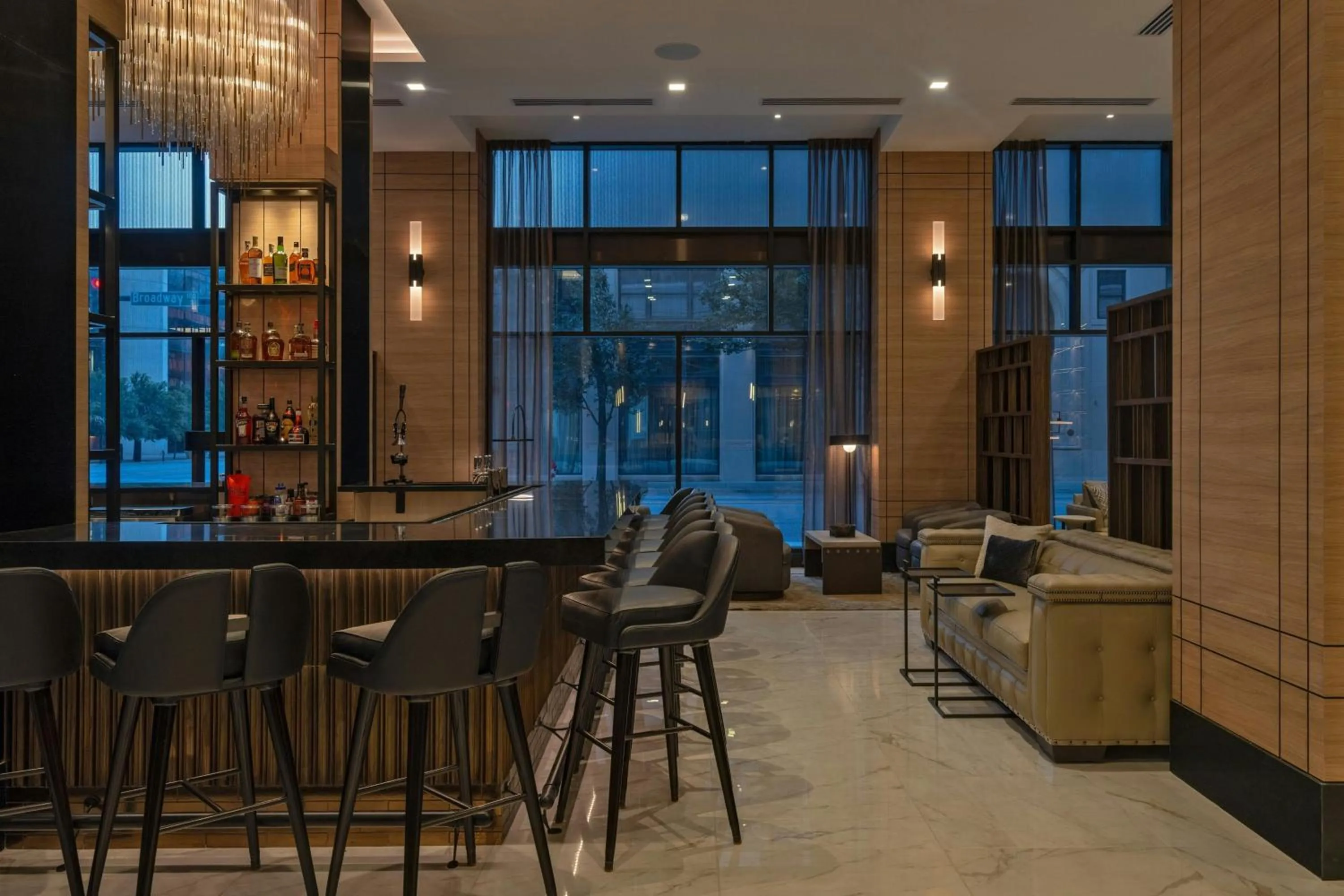 Lounge or bar in AC Hotel by Marriott Wichita Downtown