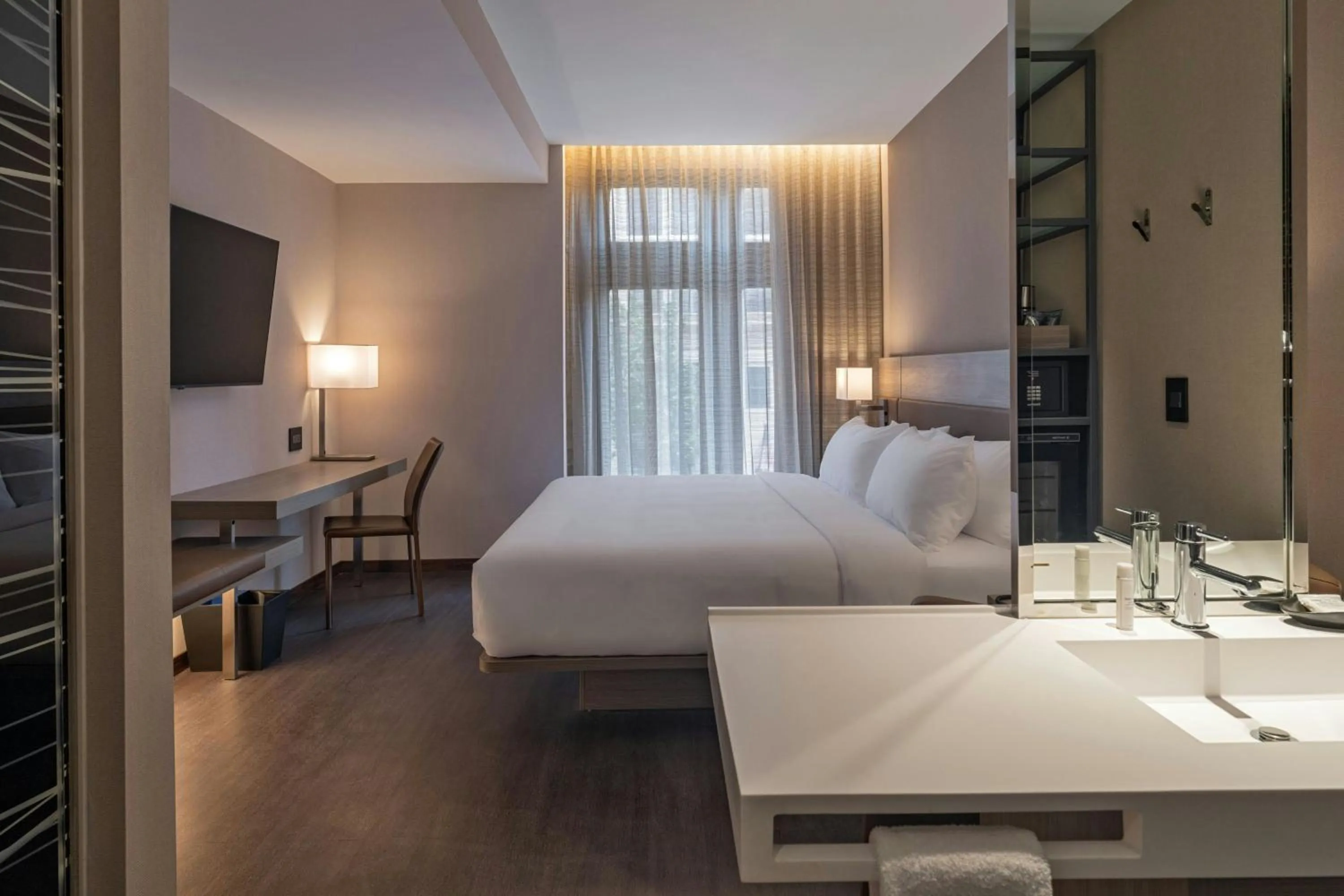 Photo of the whole room, Bed in AC Hotel by Marriott Wichita Downtown