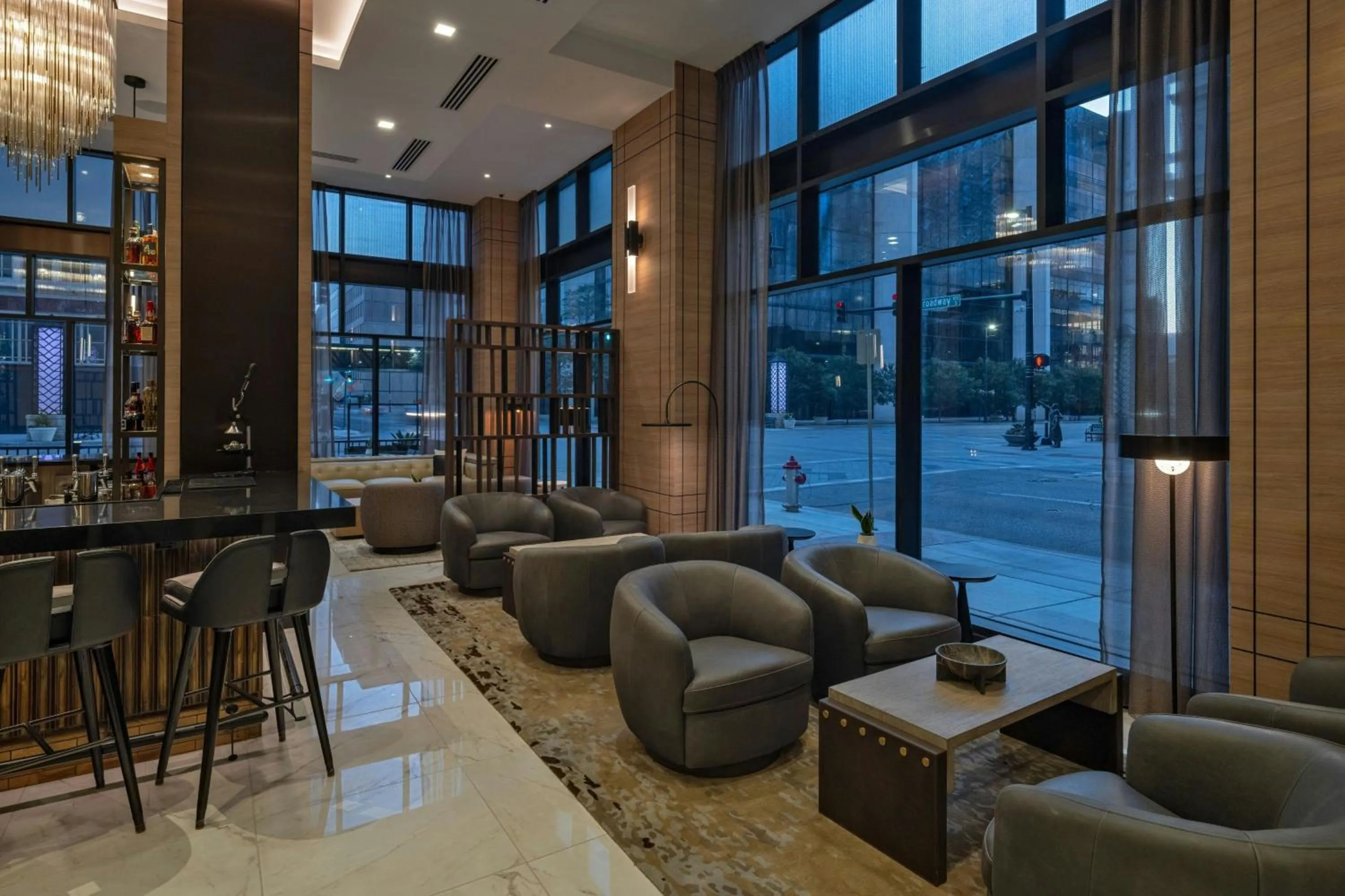 Lounge or bar in AC Hotel by Marriott Wichita Downtown
