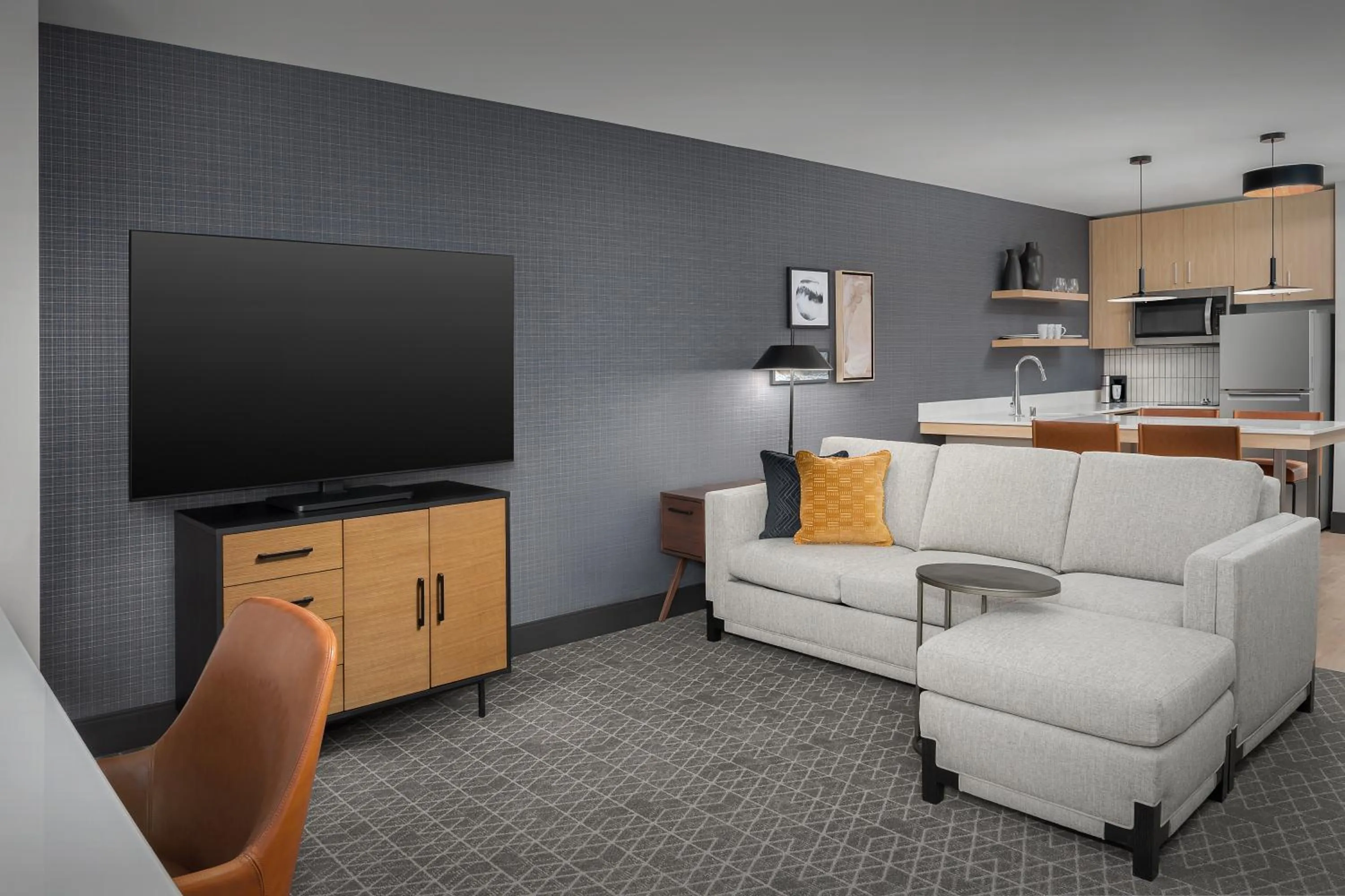 Living room in Residence Inn by Marriott Seattle Northgate Station