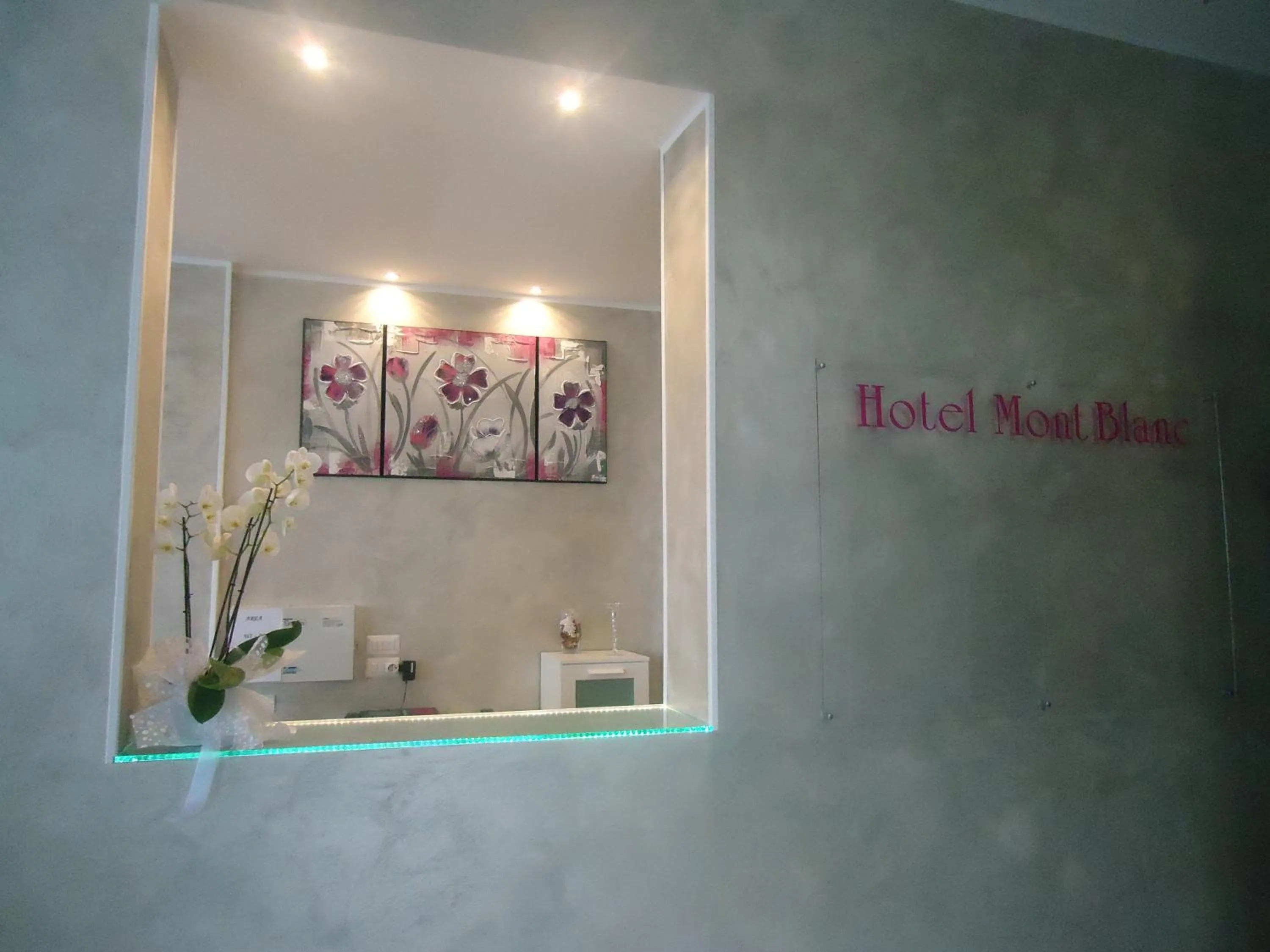 Lobby or reception in Hotel Mont Blanc