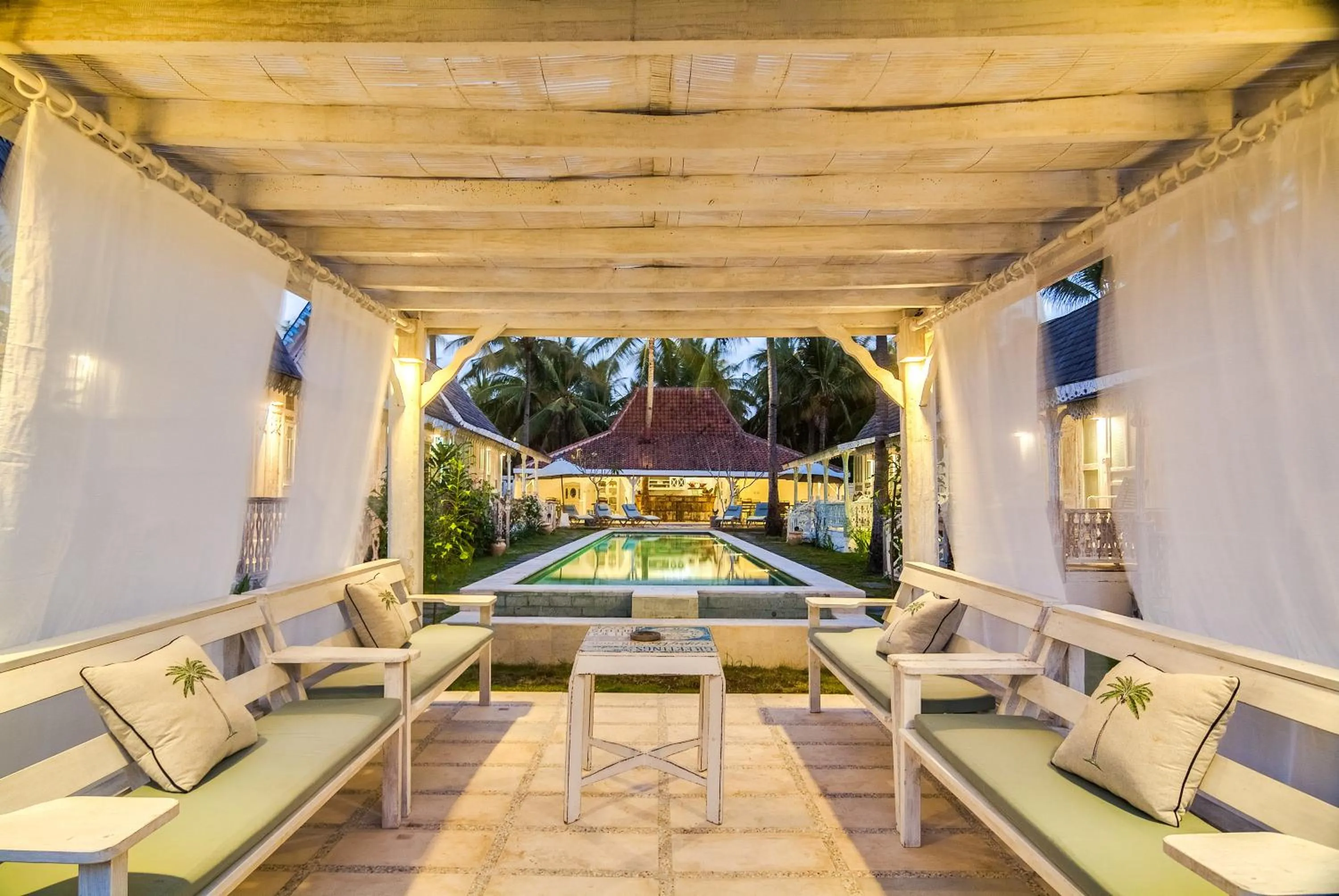 Seating area in Palmeto Village