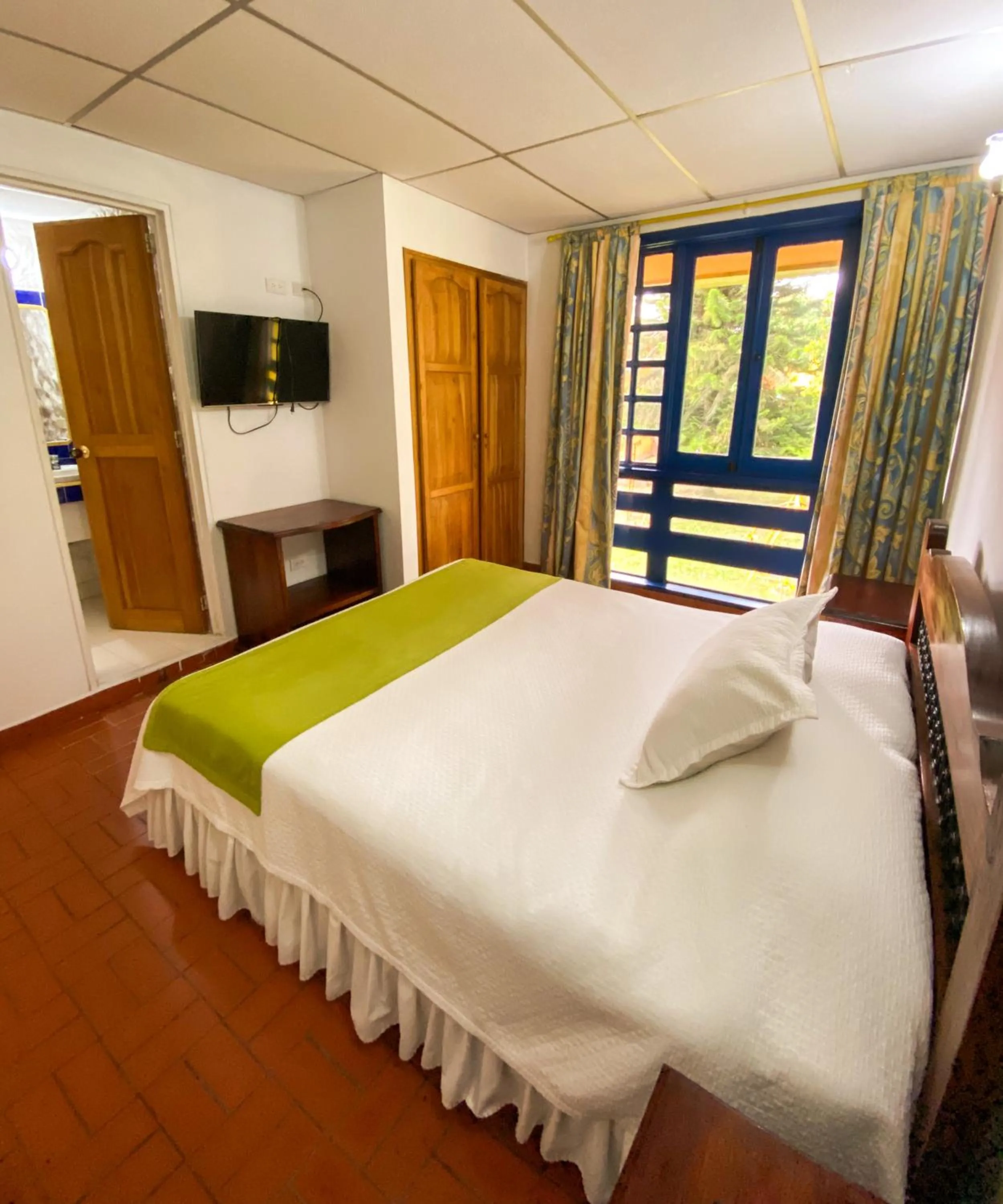 Bed in Ecohotel La Casona Pereira