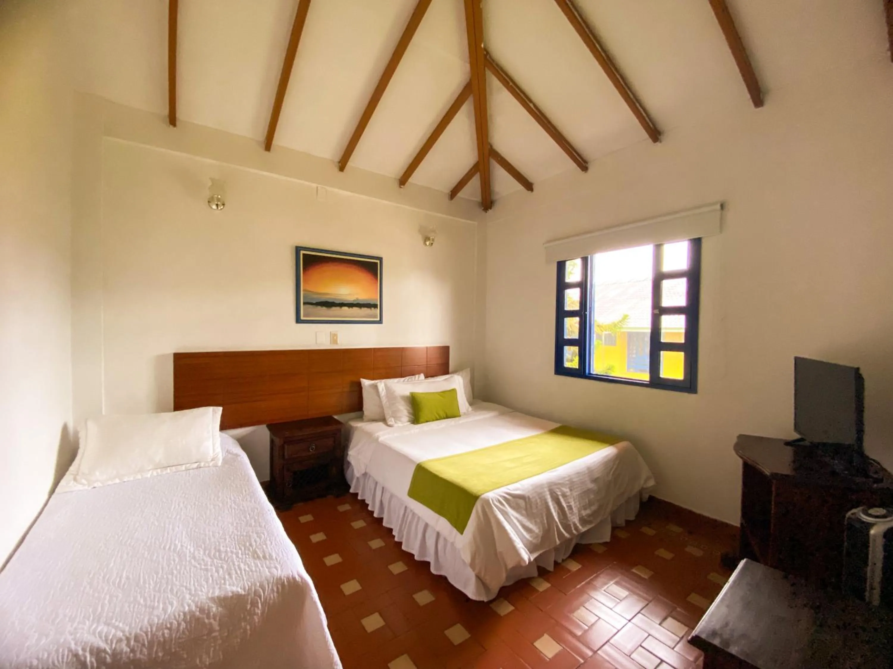Bed in Ecohotel La Casona Pereira