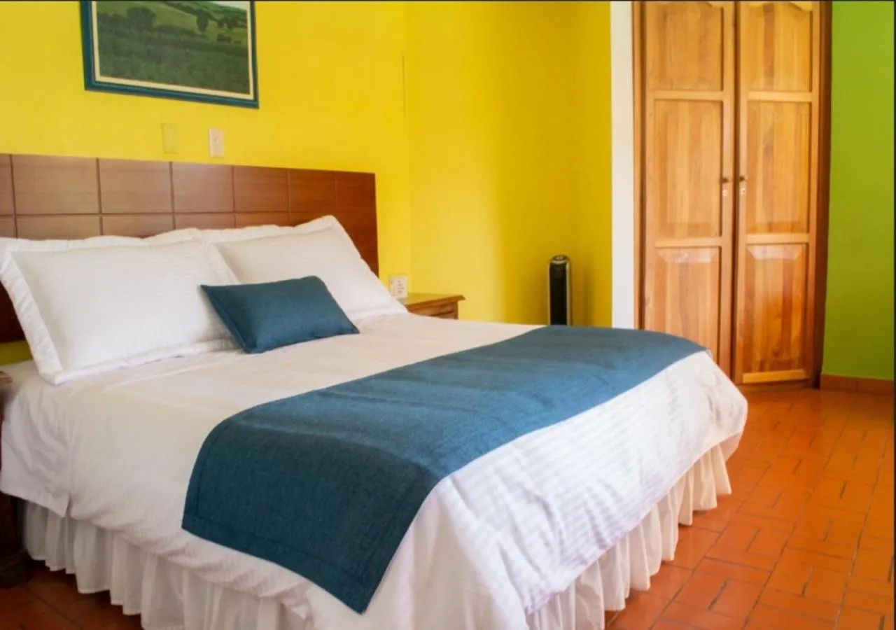 Bed in Ecohotel La Casona Pereira