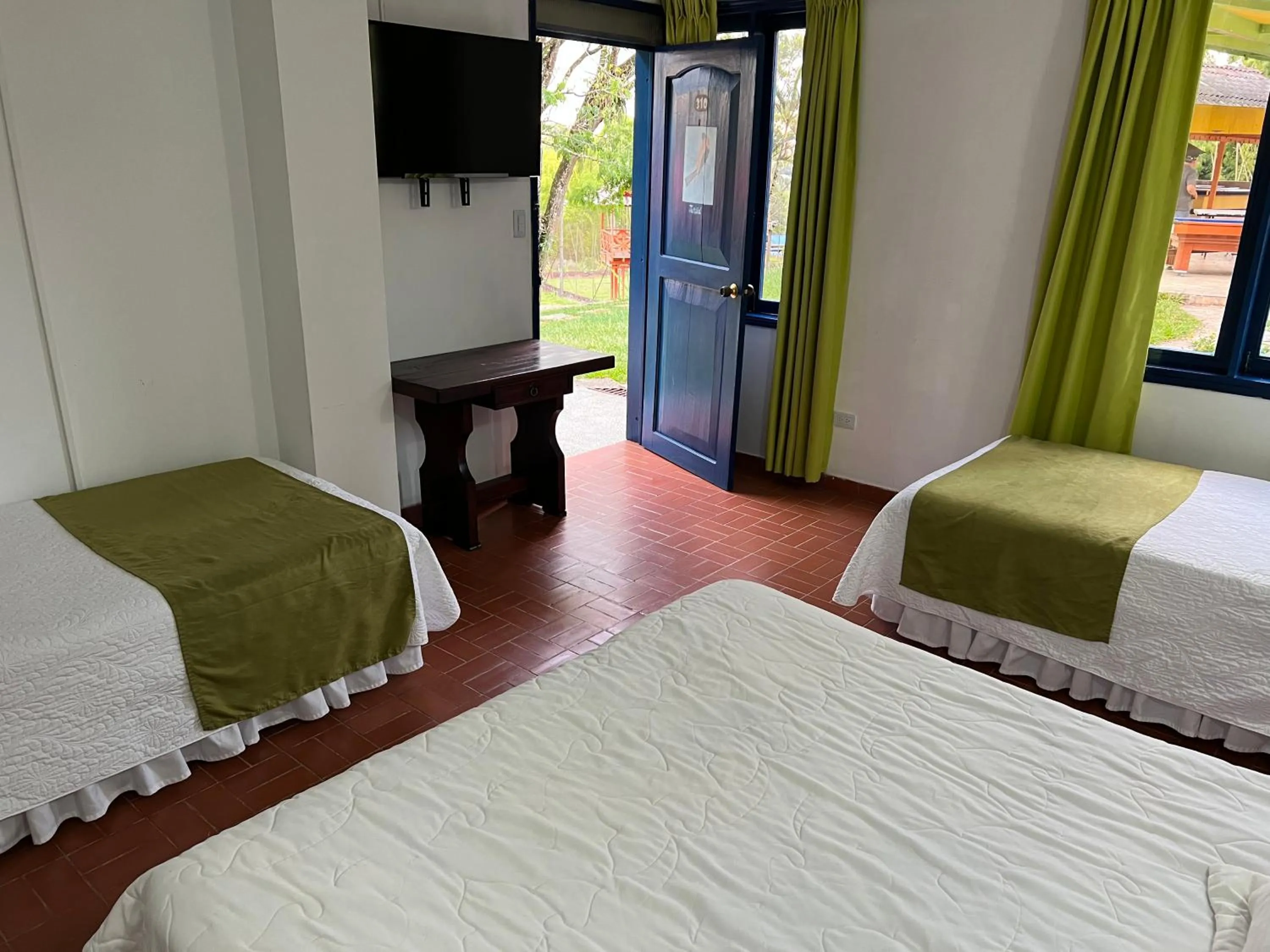 Bed in Ecohotel La Casona Pereira