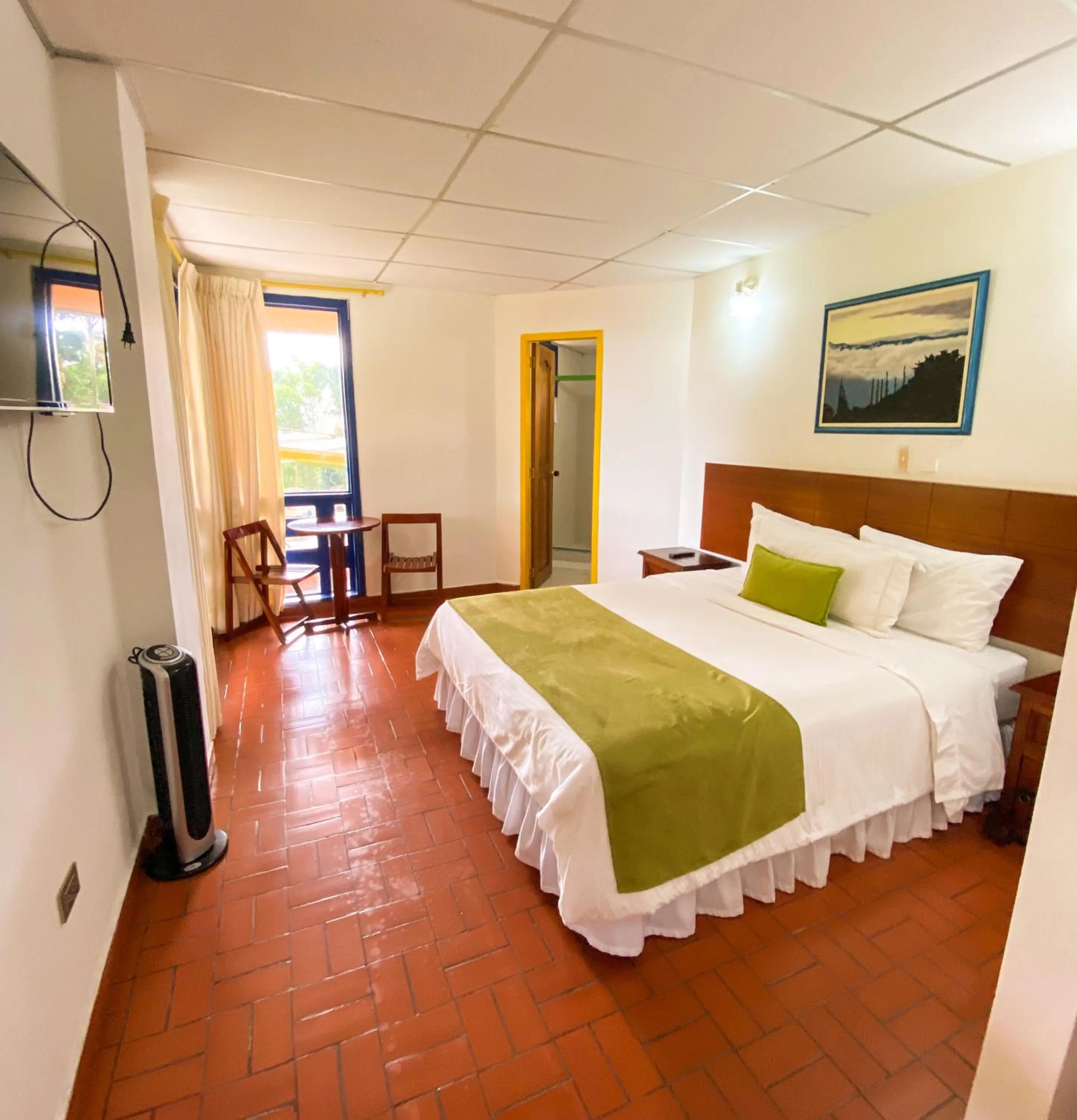 Bed in Ecohotel La Casona Pereira