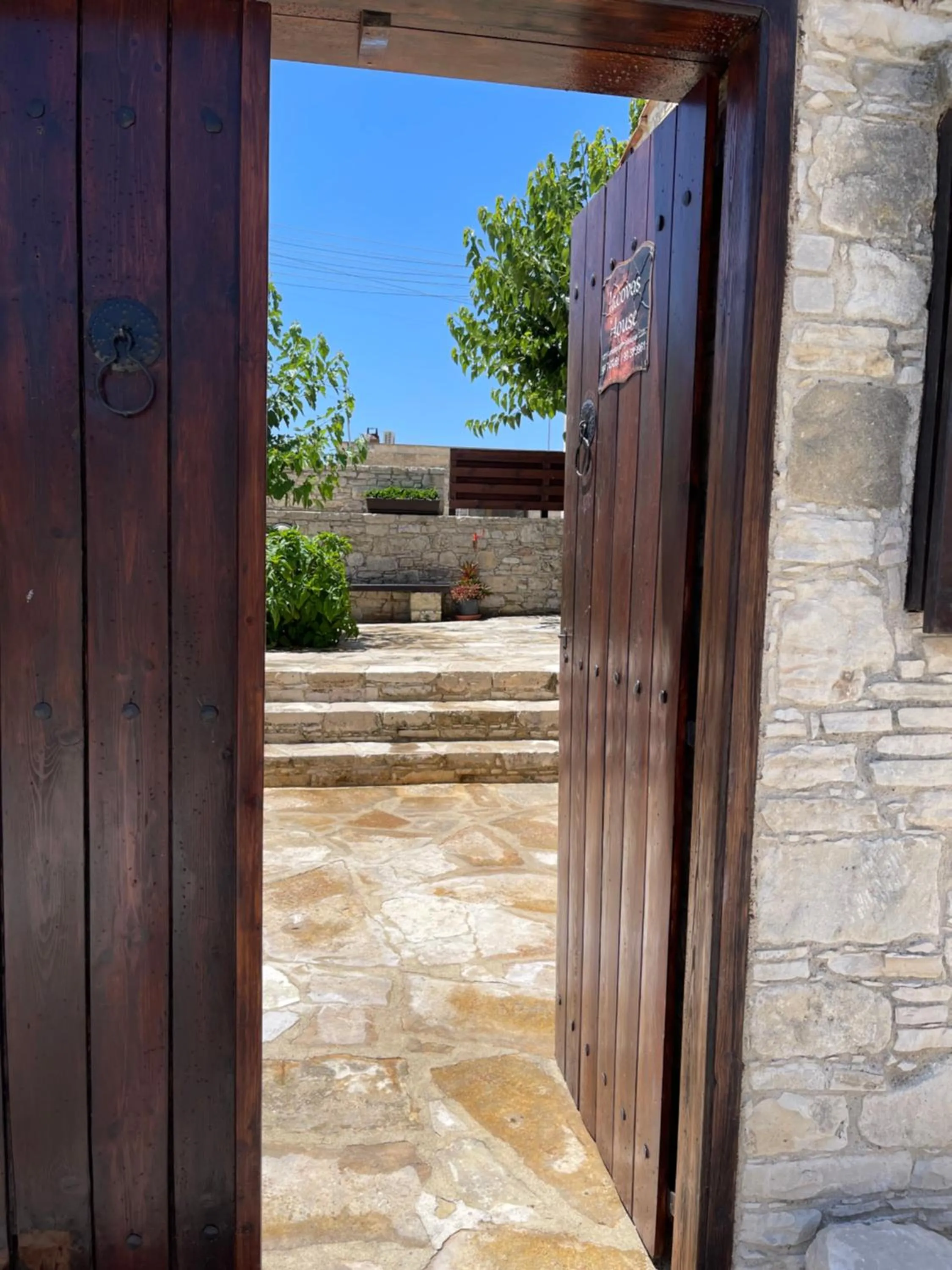 Patio in Omodos Village Houses