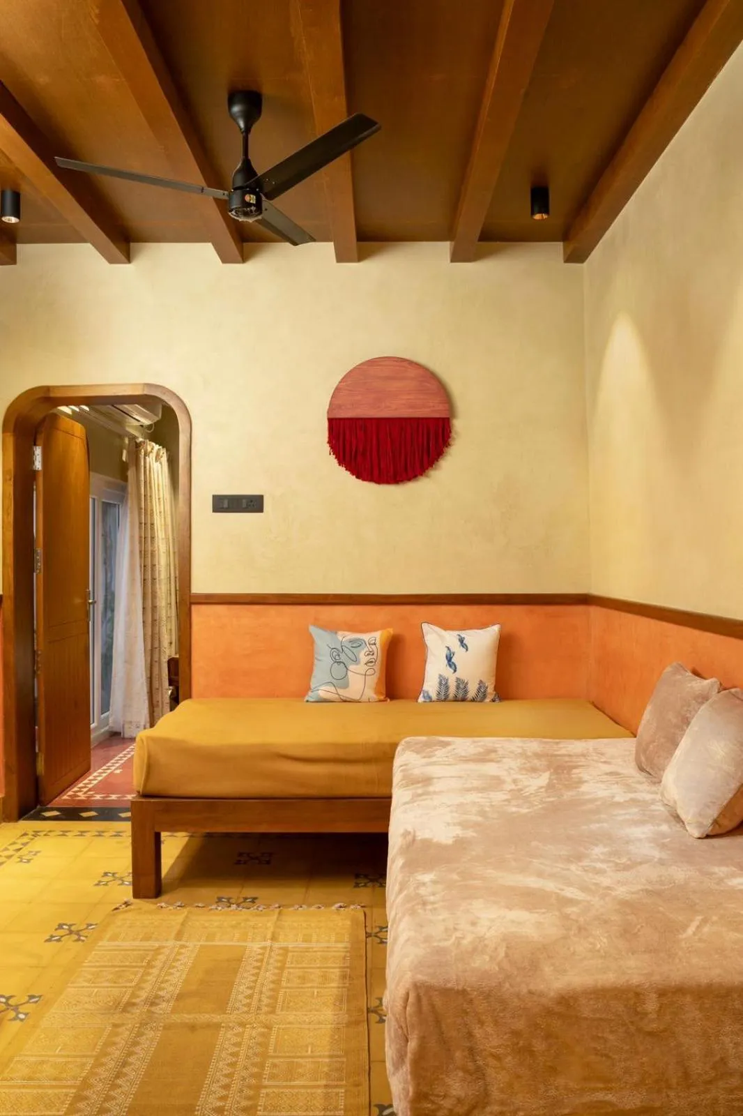 Bed in Sea Gadabout Beach Villa