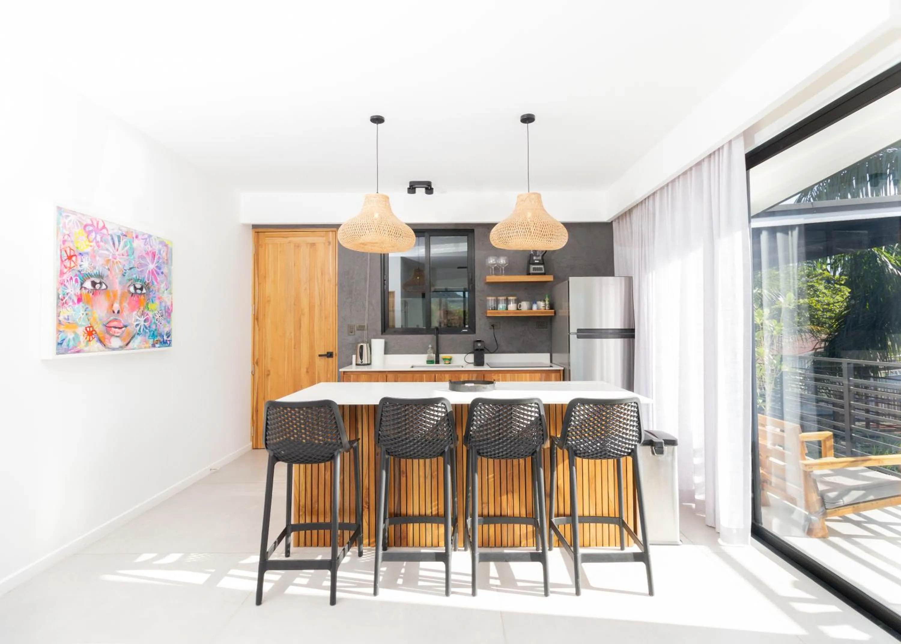 Kitchen or kitchenette in Casa Swell Boutique Hotel Santa Teresa
