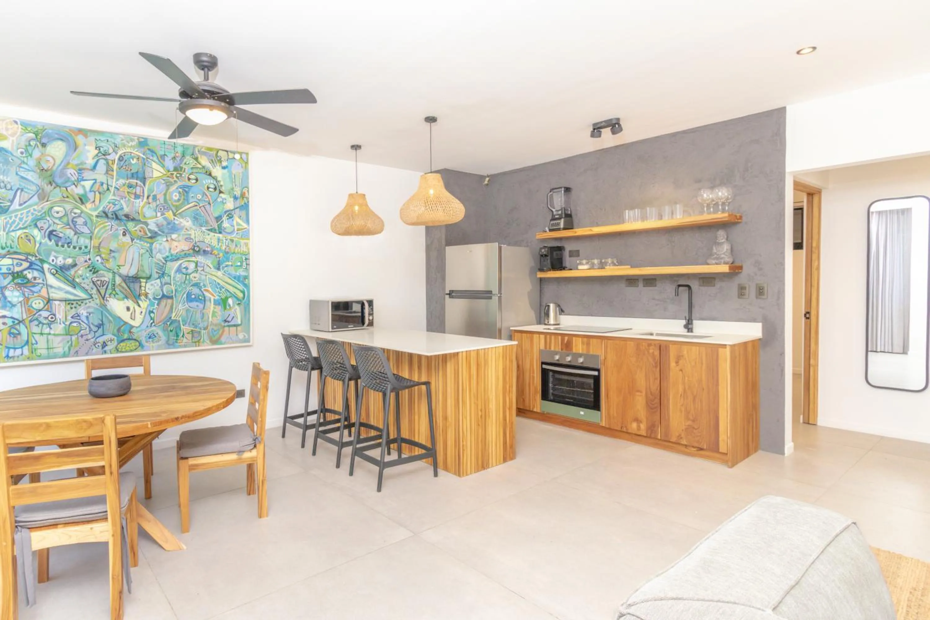 Kitchen or kitchenette in Casa Swell Boutique Hotel Santa Teresa