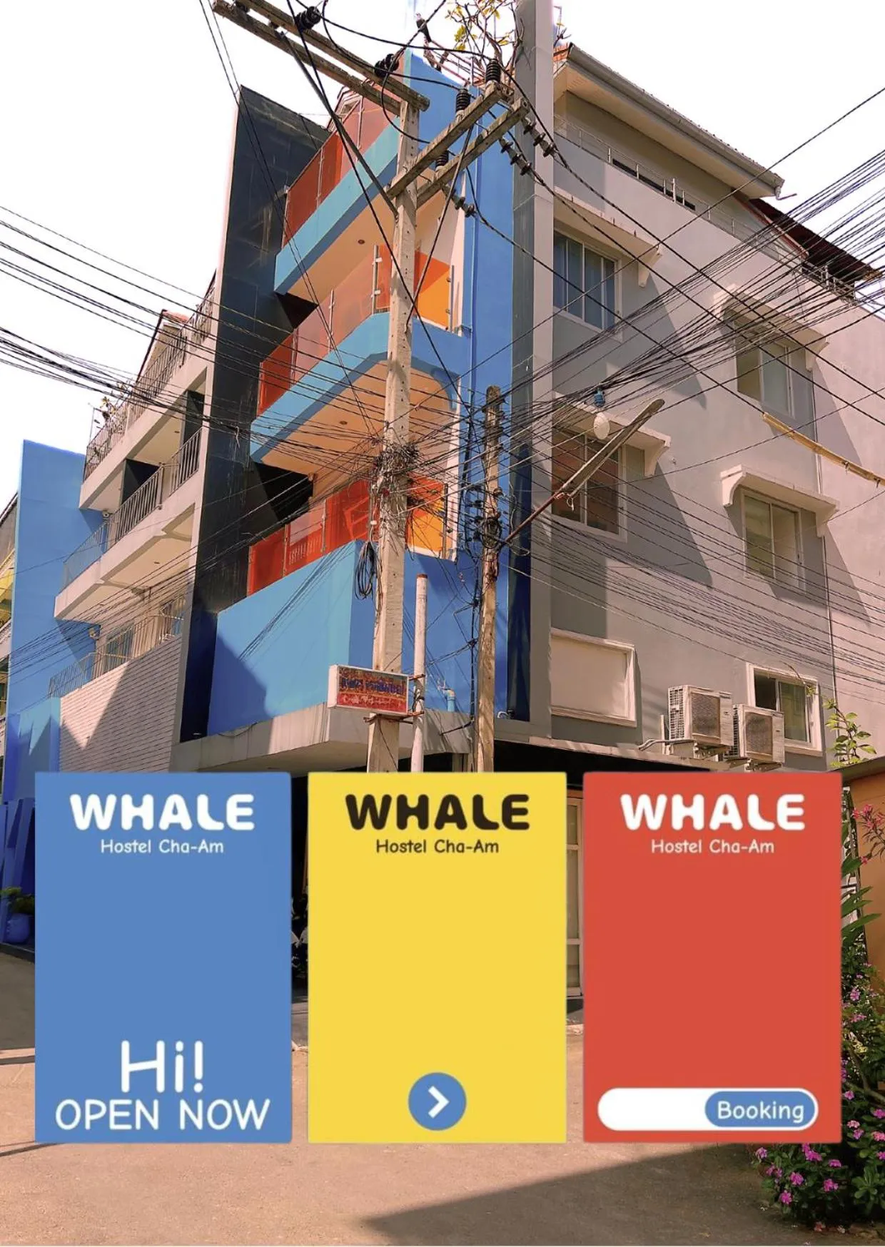 Property building in Whale Hostel Cha-Am